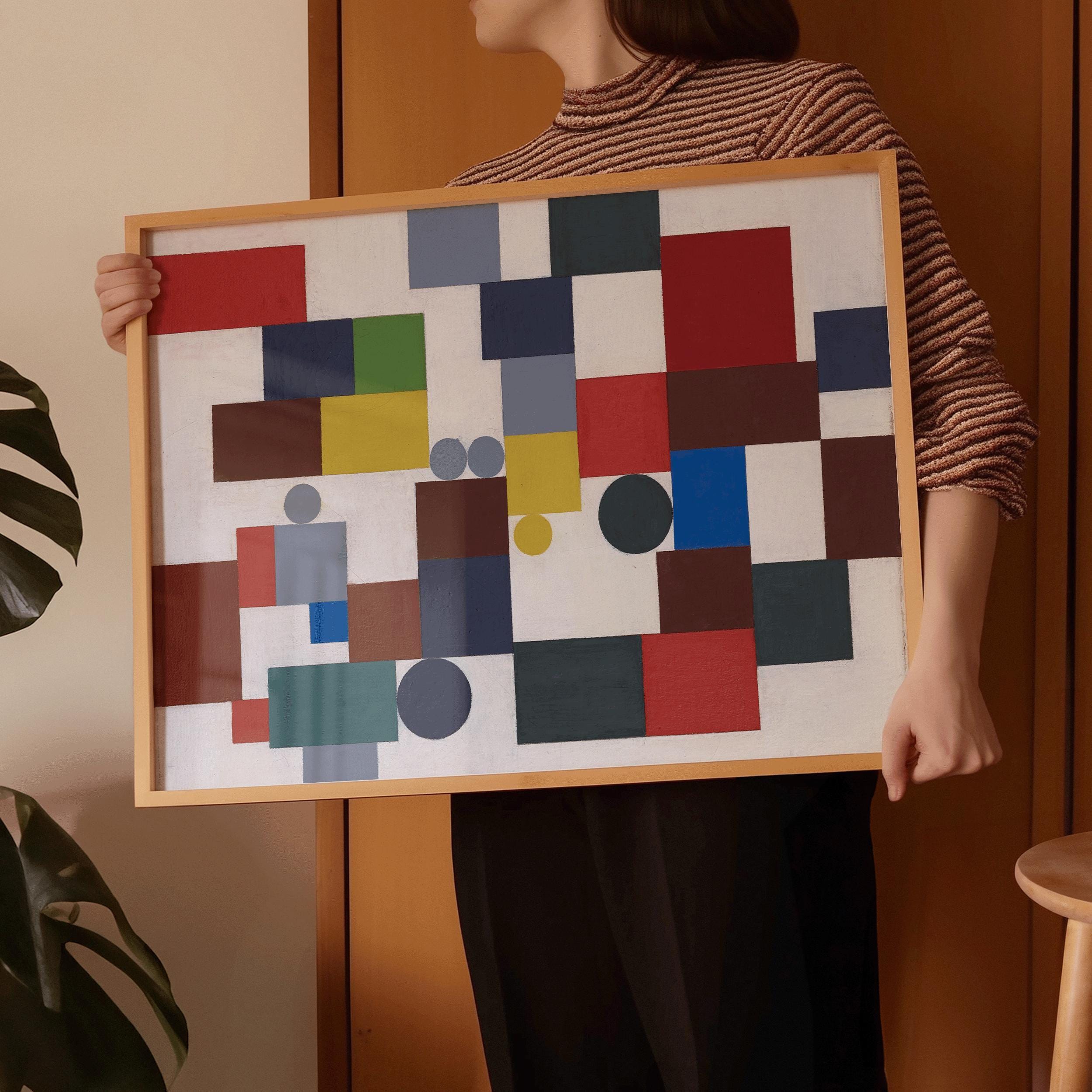 Sophie Taeuber Arp PREMIUM GICLÉE PRINT | Bauhaus - Inspired Colorful Wall Art | Modernist Composition for Home Decor (Available handframed) - 9ArtPrints