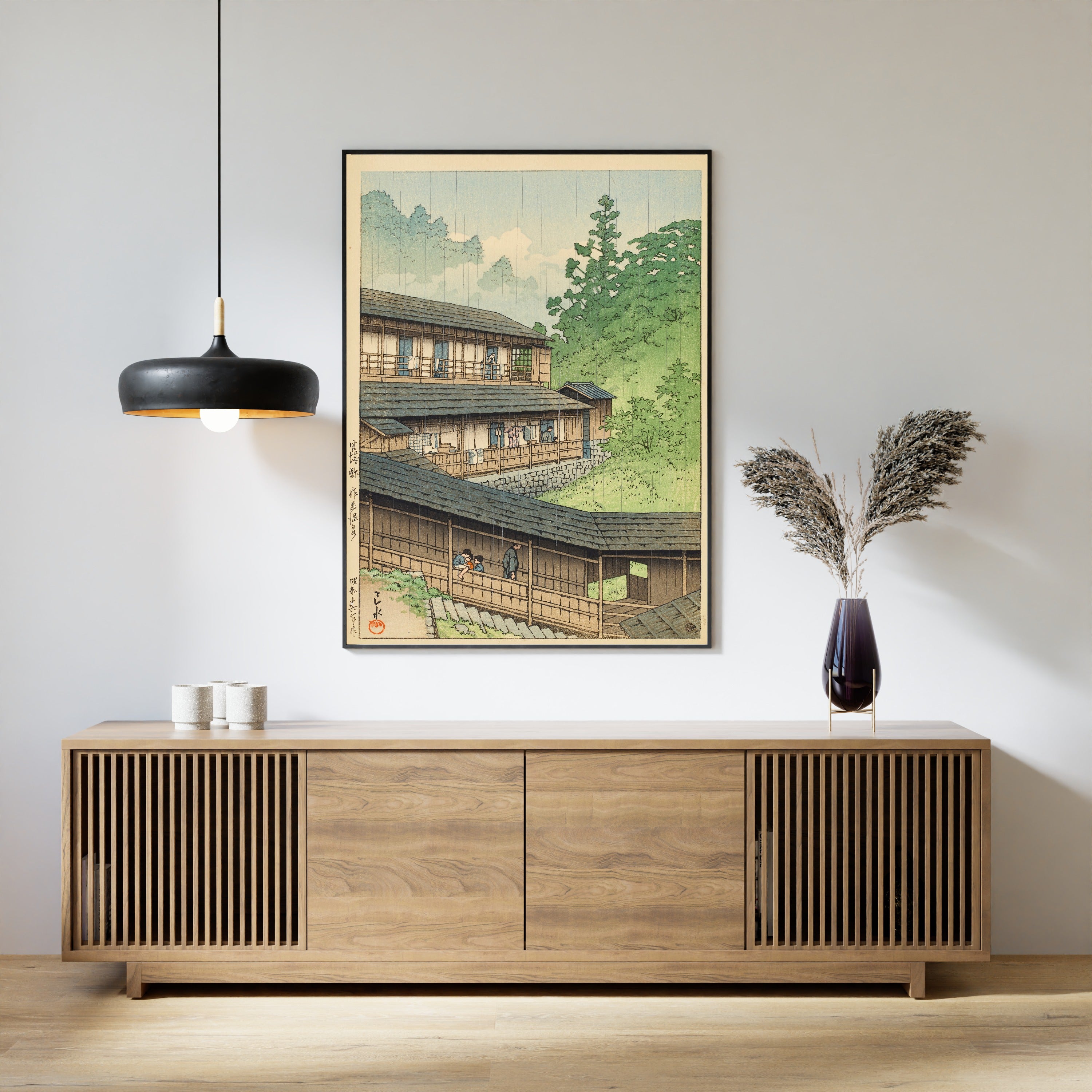 Kawase Hasui — Sakunami Hot Springs, Miyagi | Japanese Woodblock Print (Shin Hanga)