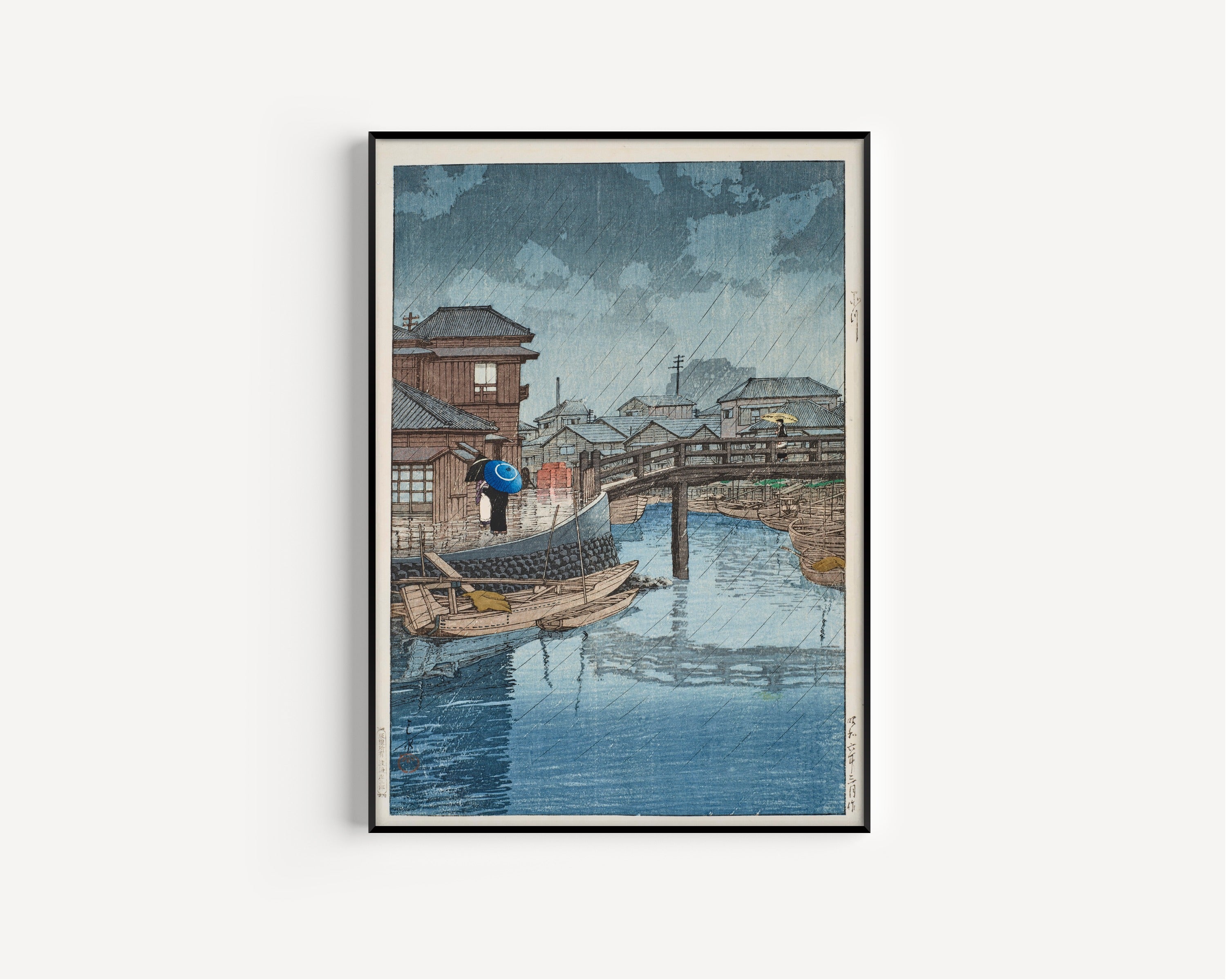 Kawase Hasui — Shinagawa | Japanese Woodblock Print (Shin Hanga)
