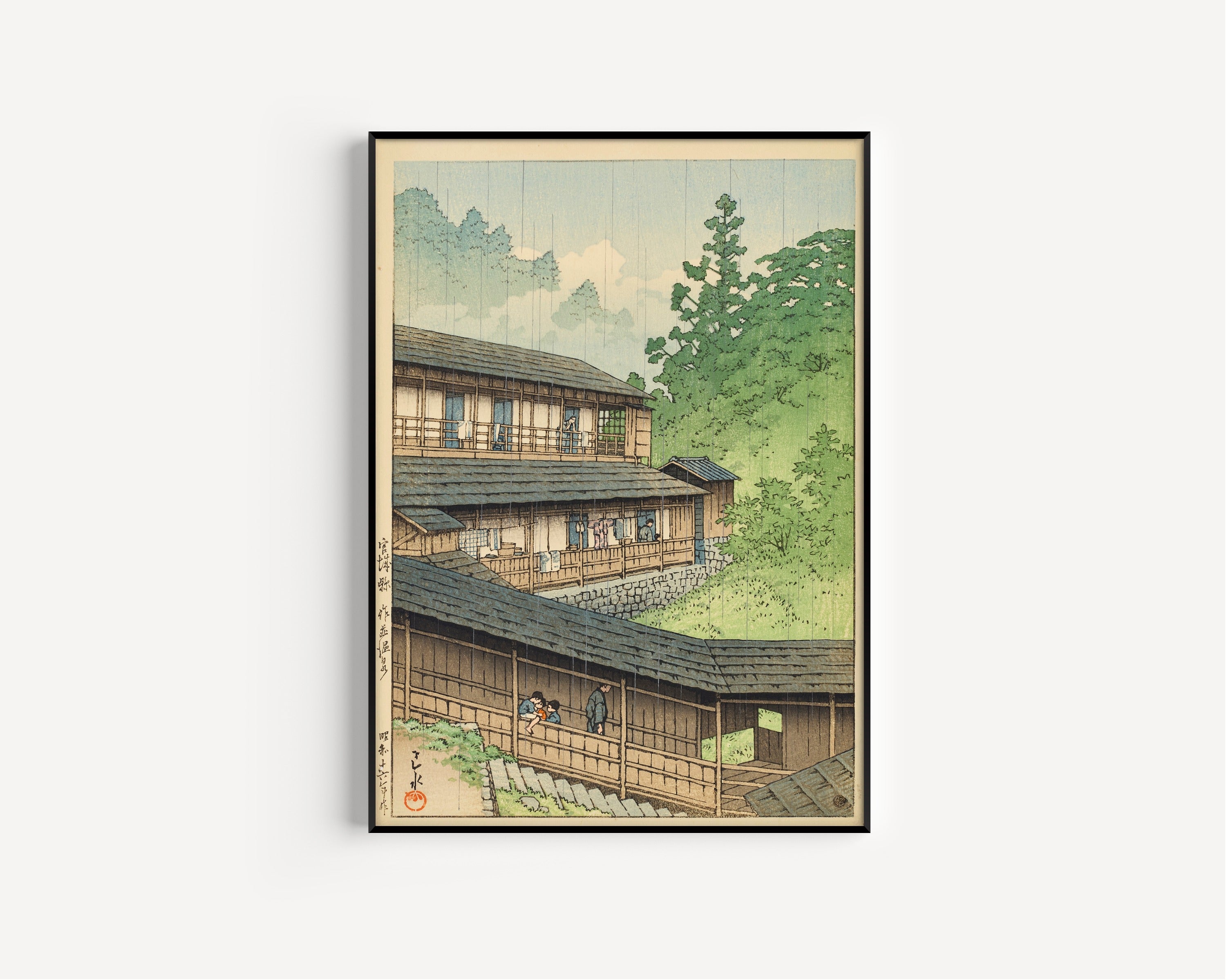 Kawase Hasui — Sakunami Hot Springs, Miyagi | Japanese Woodblock Print (Shin Hanga)