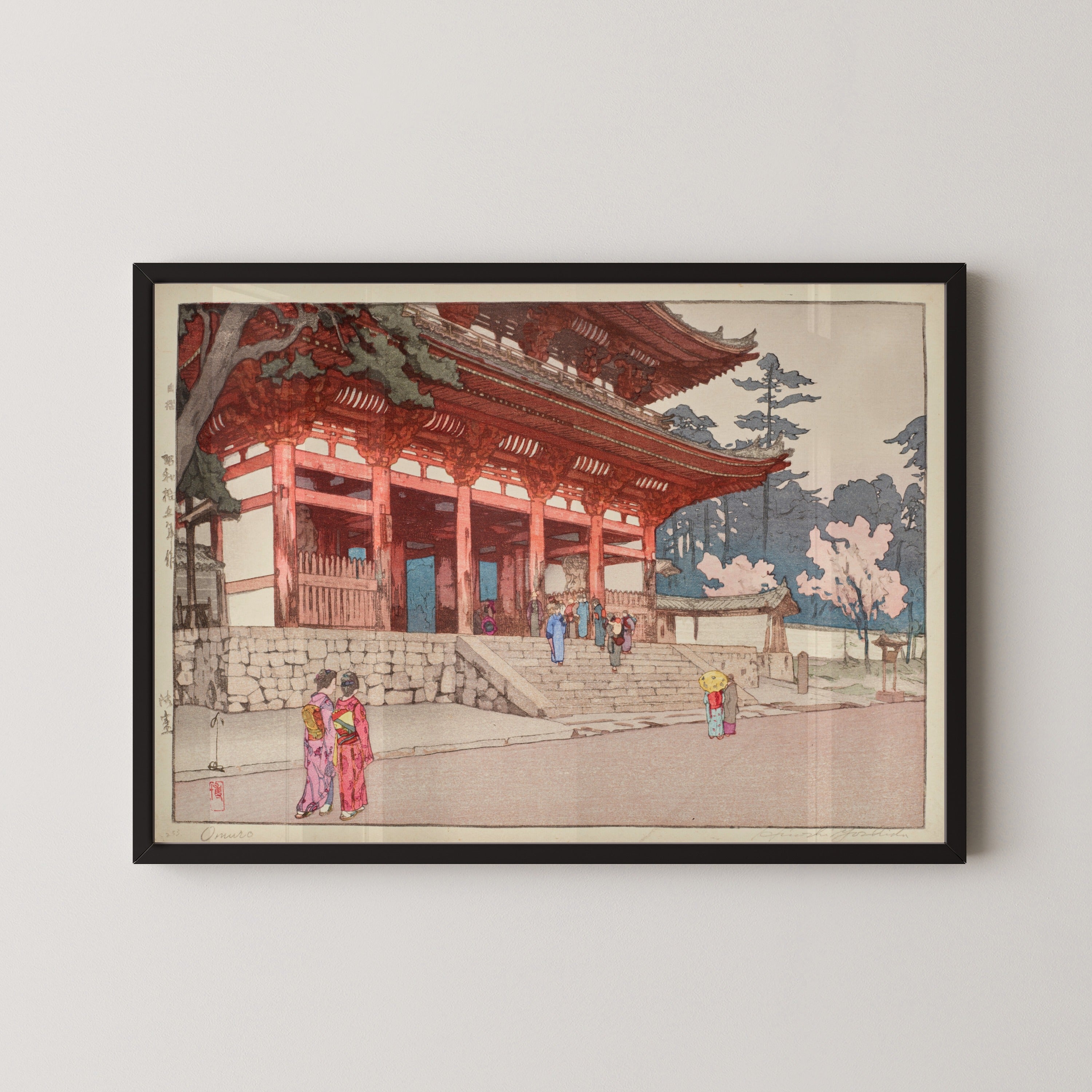 Hiroshi Yoshida — Omuro | Japanese Woodblock Print (Shin Hanga)