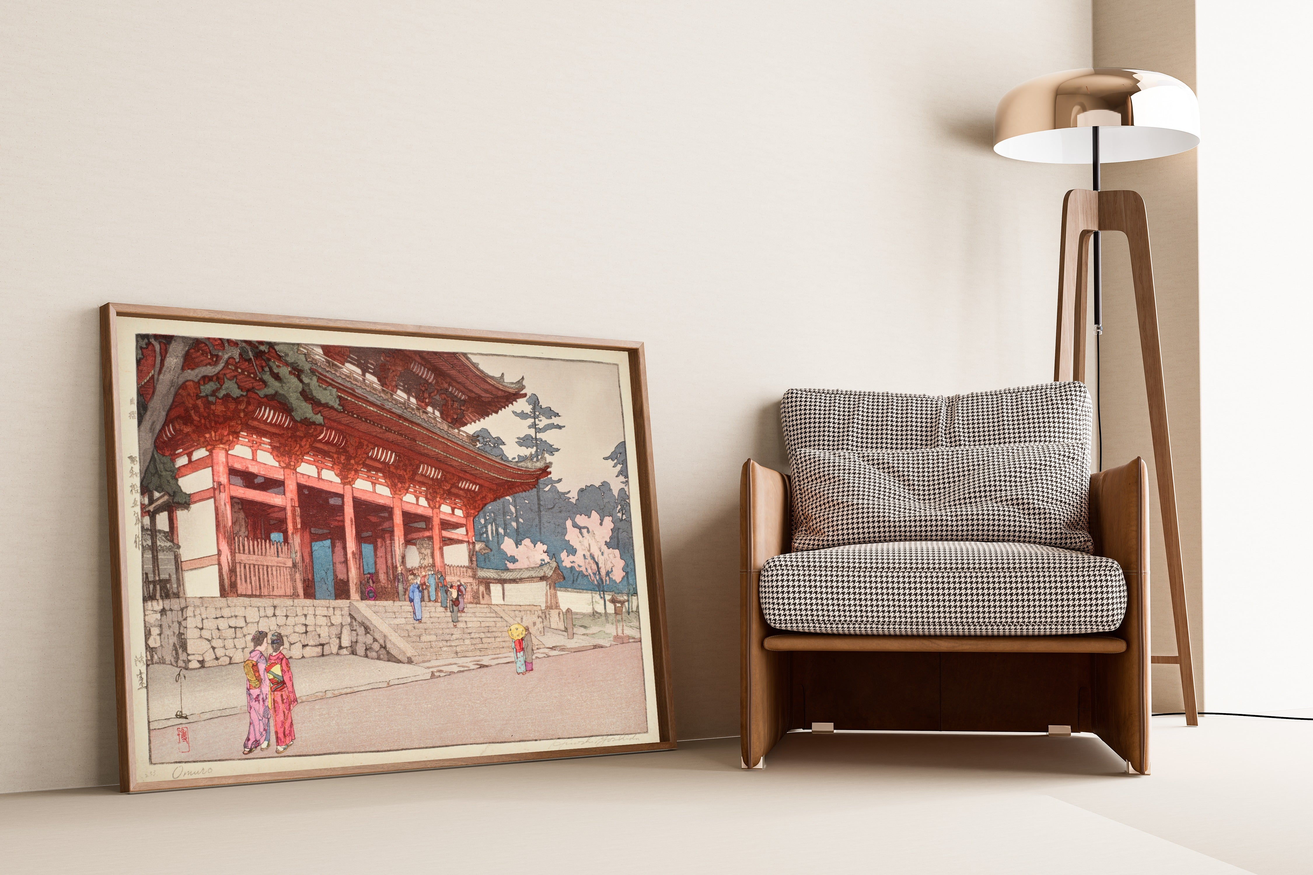 Hiroshi Yoshida — Omuro | Japanese Woodblock Print (Shin Hanga)