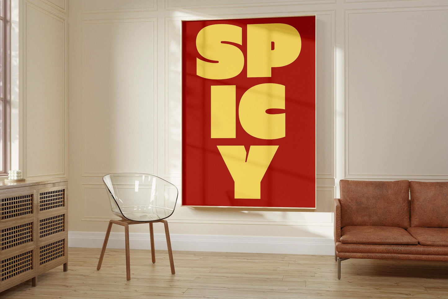 SPICY - Typography Poster (available framed or unframed) - 9ArtPrints