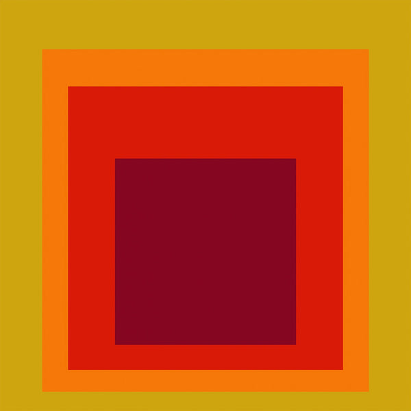 Split Peach — Homage to the Square | Mid-Century Modern Art Print