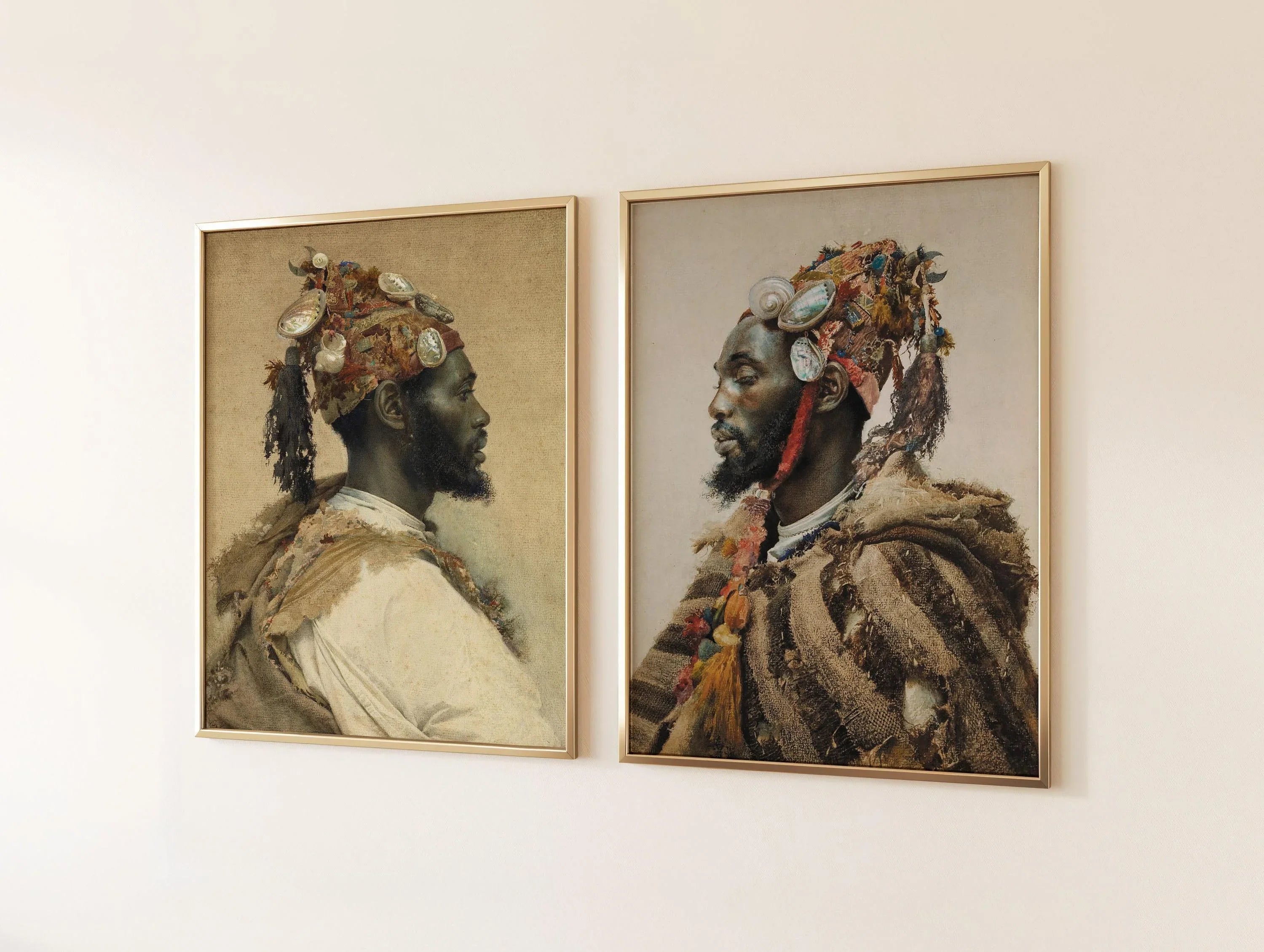 STATEMENT DUO Orientalist Art Prints - Josep Tapir√≥ i Bar√≥ | | Vintage Art available framed - 9ArtPrints