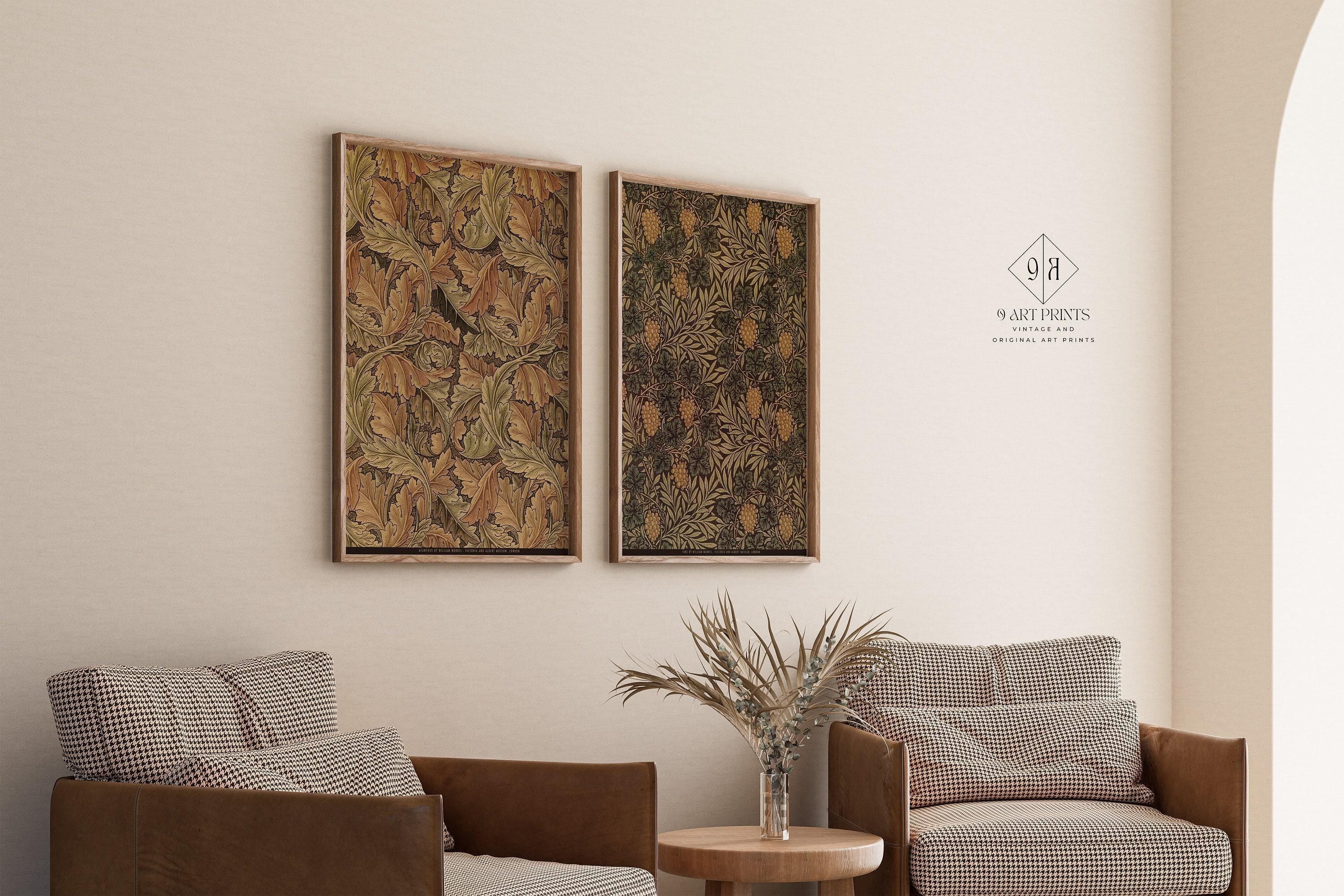 STATEMENT DUO William Morris Prints - Acanthus and Vine | | Vintage Botanical Patterns available framed - 9ArtPrints