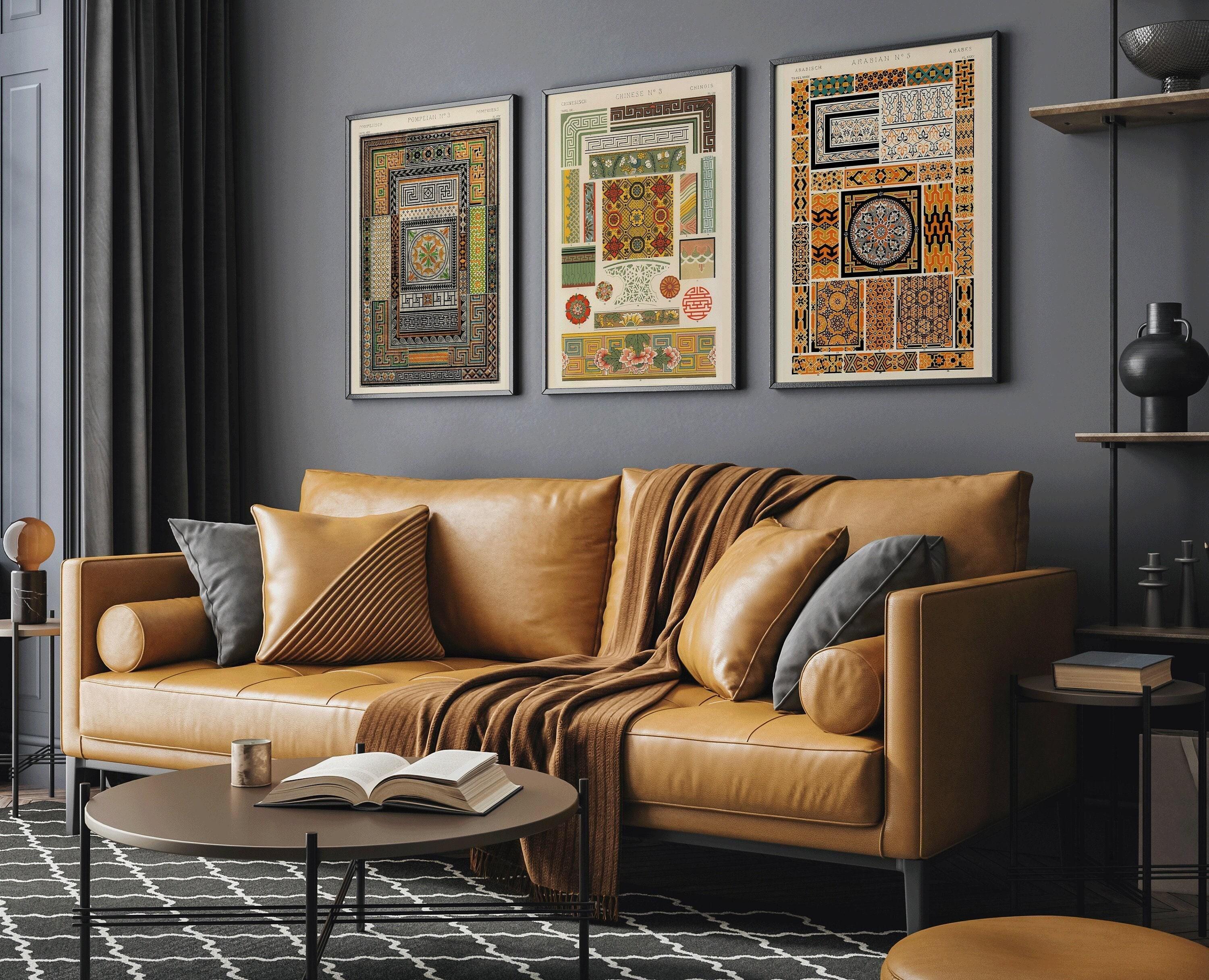 STATEMENT TRIO Owen Jones | Pompeian, Arabian and Chinese Vintage Patterns available framed - 9ArtPrints