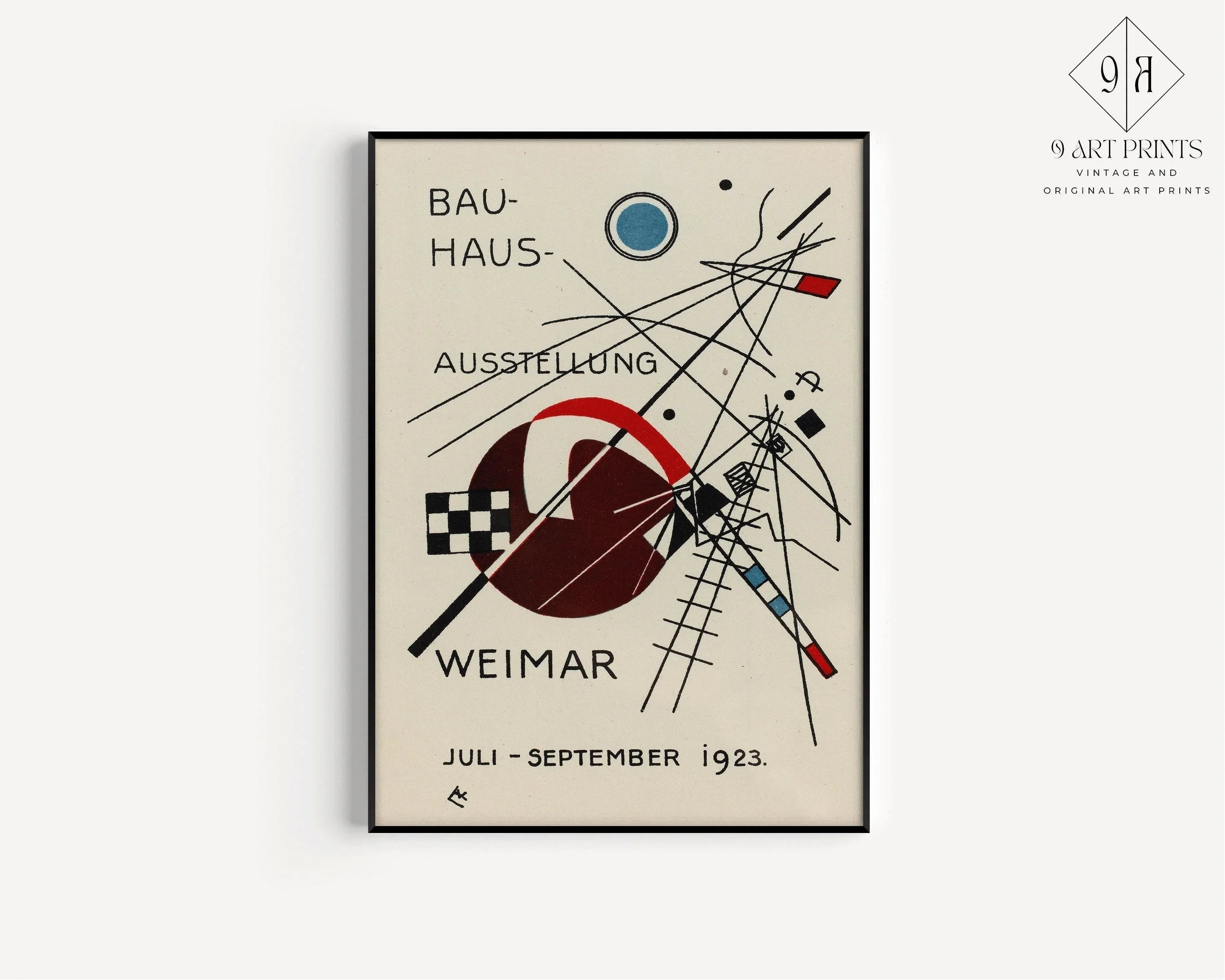 STATEMENT TRIO Vintage Bauhaus | Mid - Century Ausstellung Prints | Available framed or unframed - 9ArtPrints