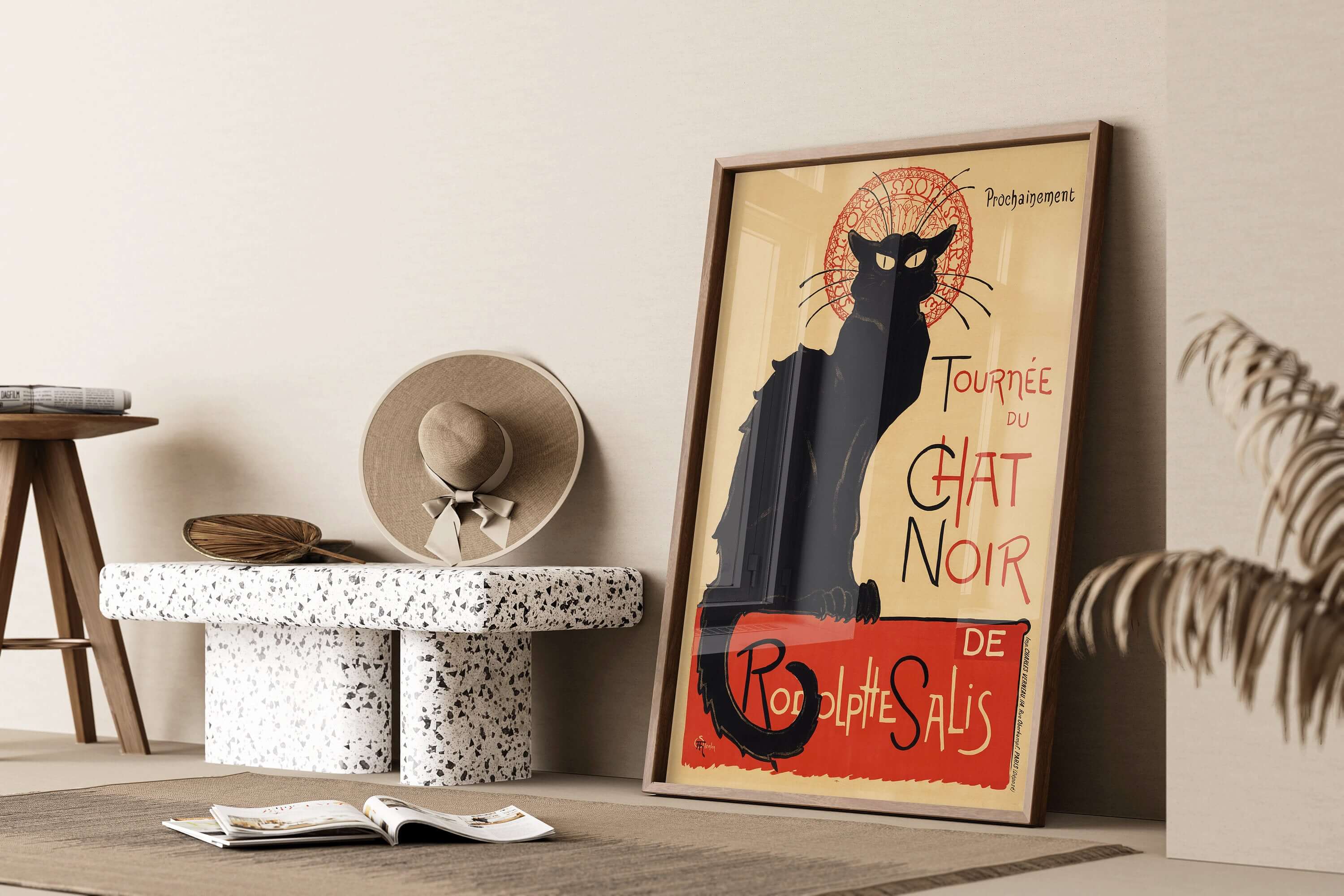 Steinlen Chat Noir - Black Cat Poster (available framed or unframed) - 9ArtPrints