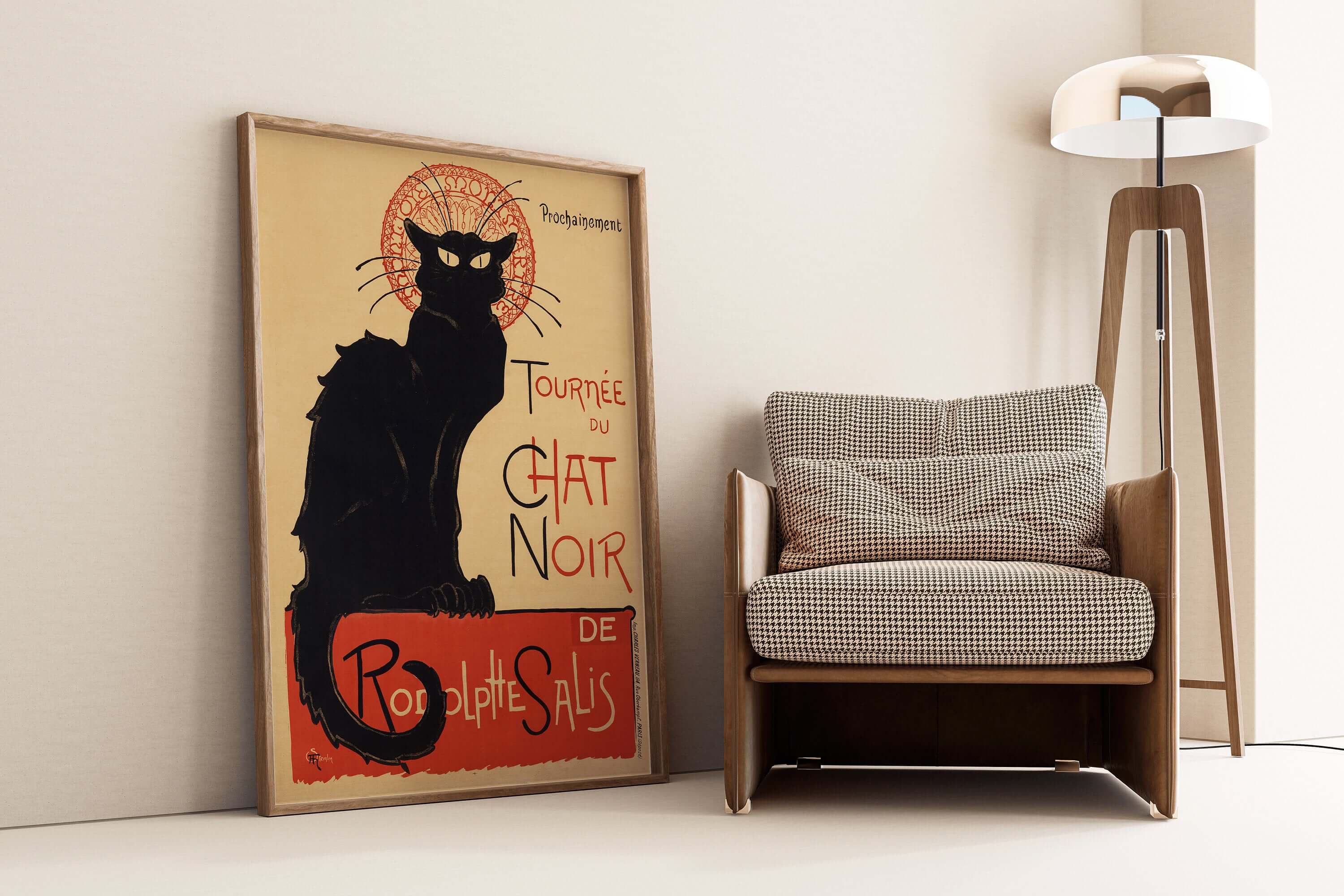 Steinlen Chat Noir - Black Cat Poster (available framed or unframed) - 9ArtPrints