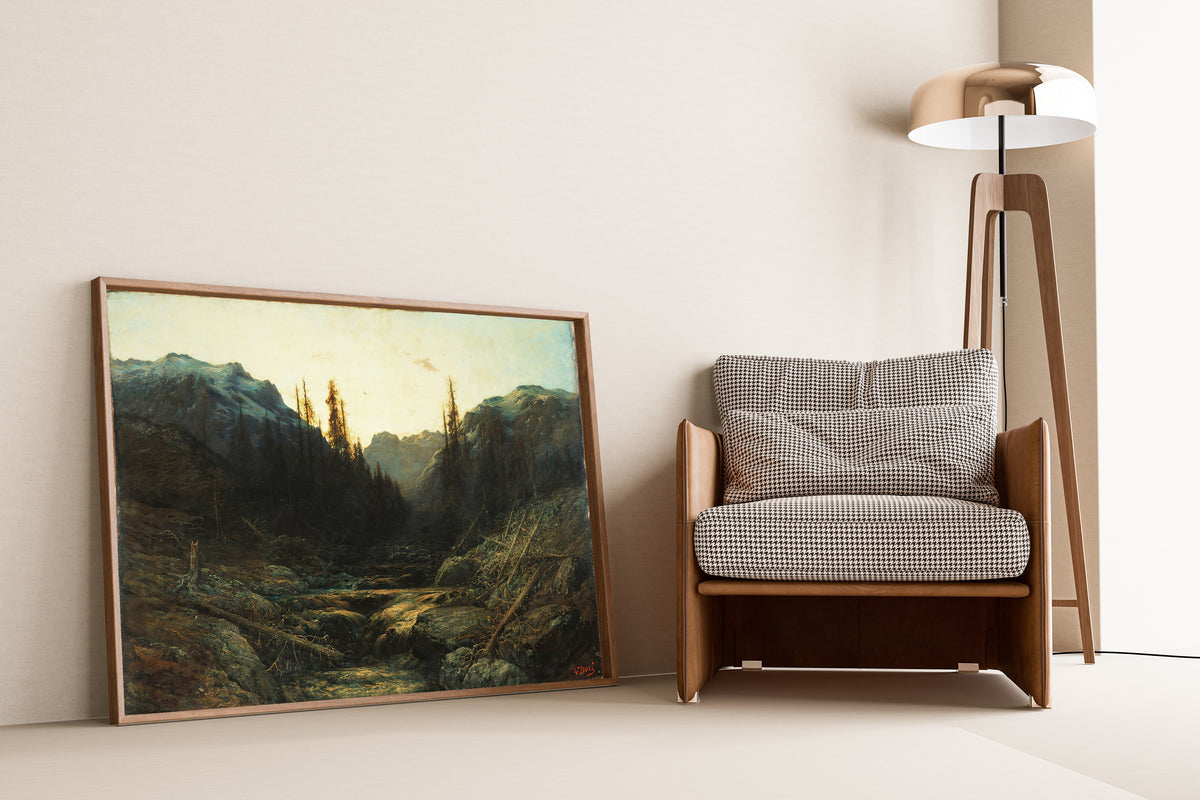 Gustave Doré — Stream in Mountains at Dusk | Fine Art Print