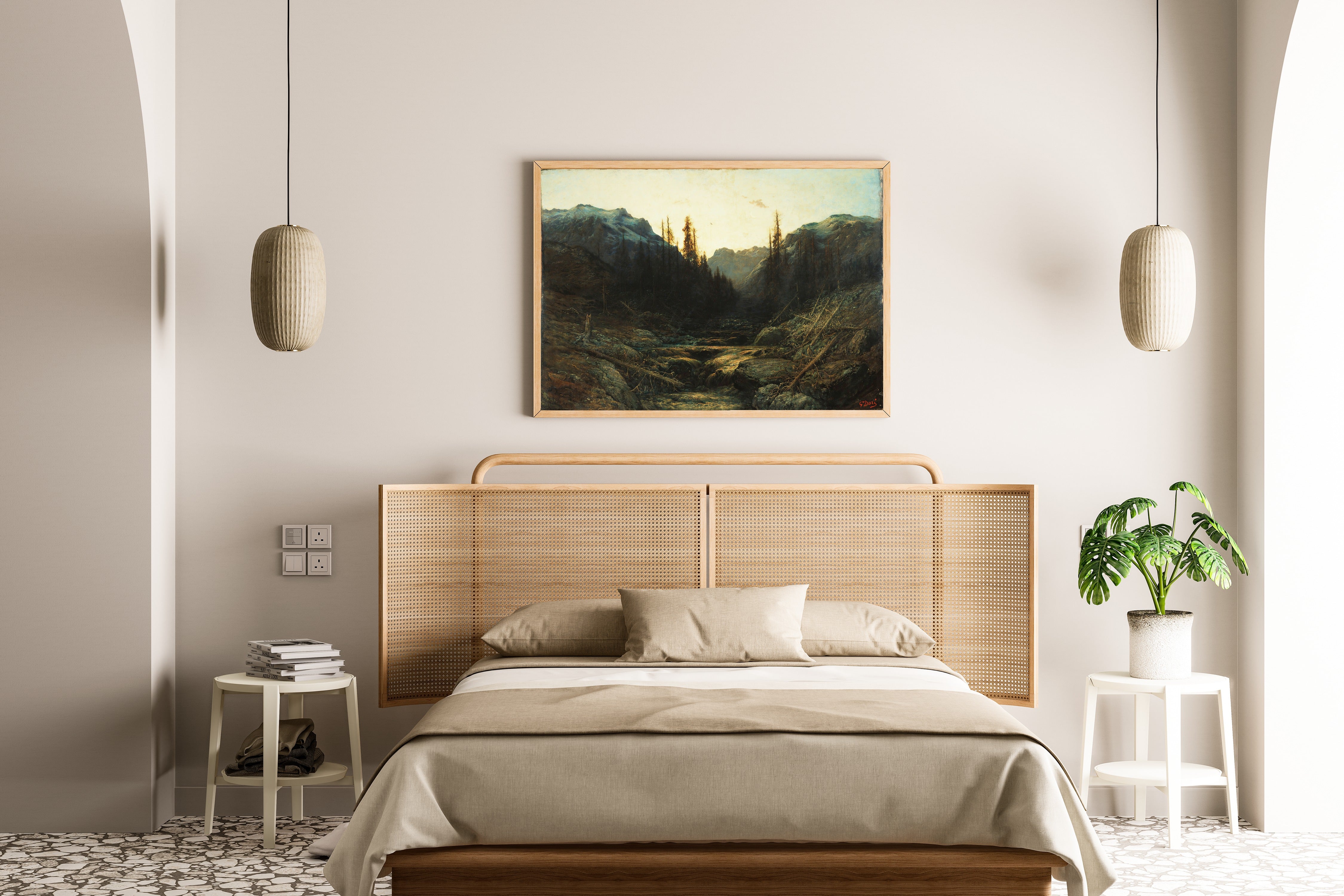 Gustave Doré — Stream in Mountains at Dusk | Fine Art Print