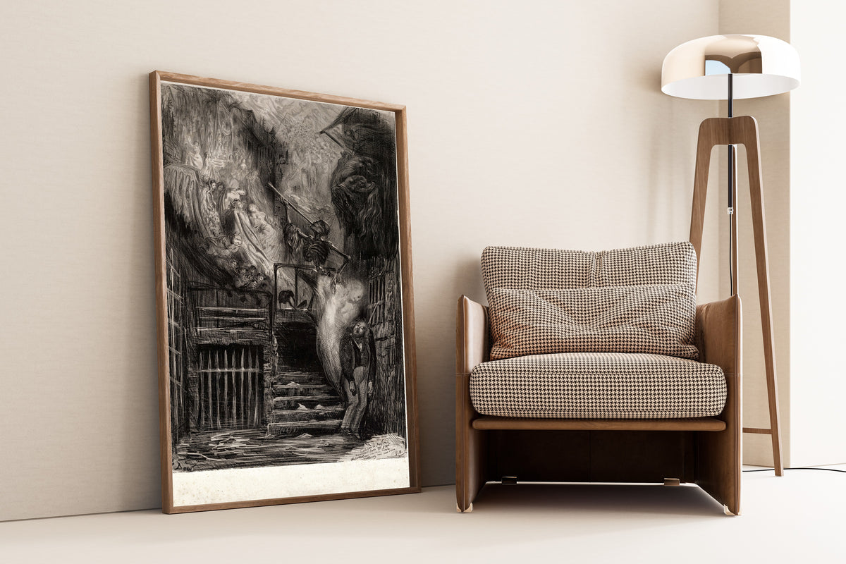 Gustave Doré — Street of the Old Lantern (Death of Gérard de Nerval) | Lithograph Print