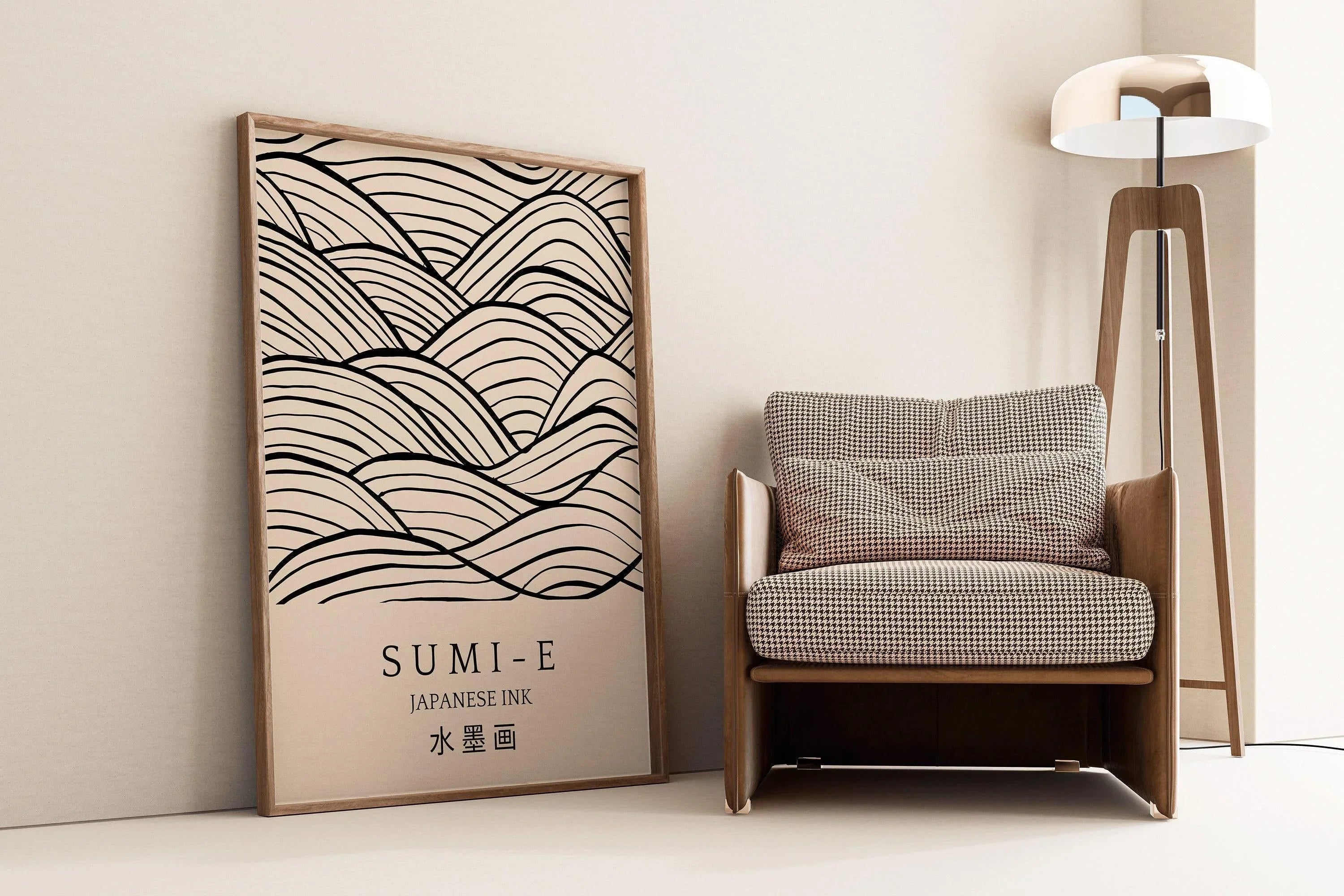 Sumi - E Art Print: Japanese Ink Brush Strokes, Giclee Quality - 9ArtPrints