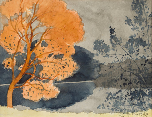 Léon Spilliaert — Étang en automne | Symbolist Art Print