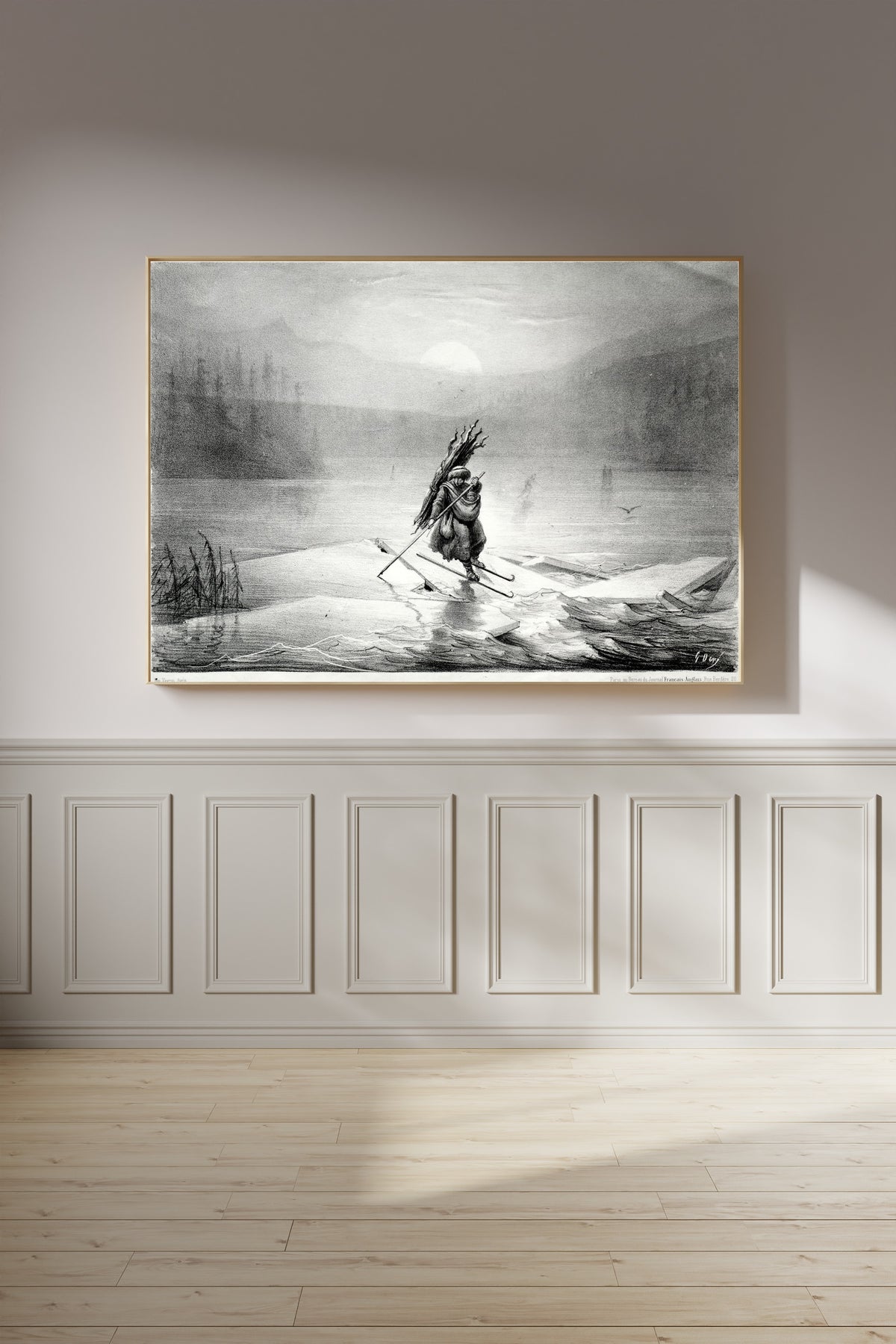 Gustave Doré — The Breaking Ice, Souvenir of Norway | Lithograph Print