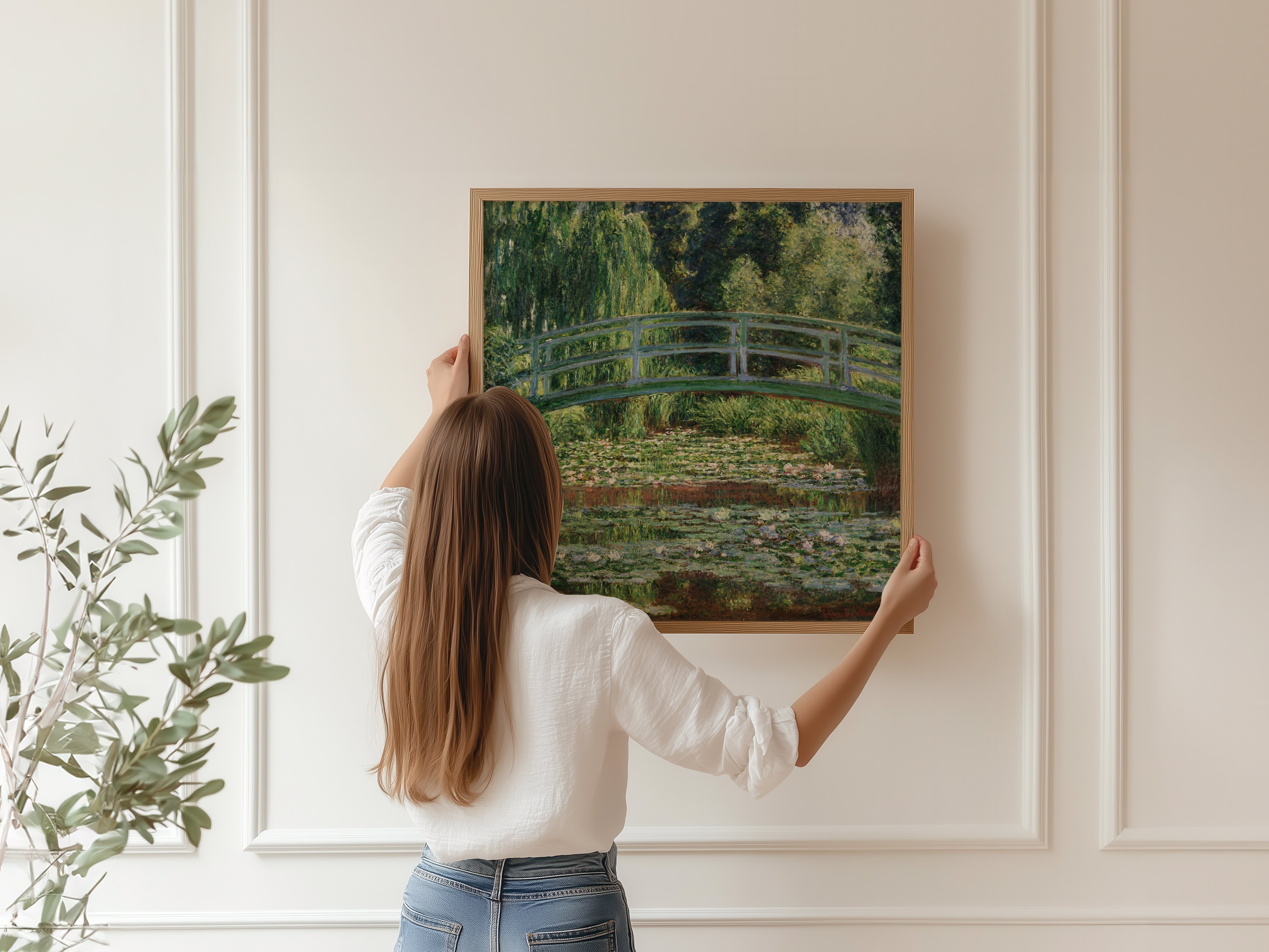 The Japanese Footbridge and the Water Lily Pool, Giverny (Harmony in Green) - 9ArtPrints