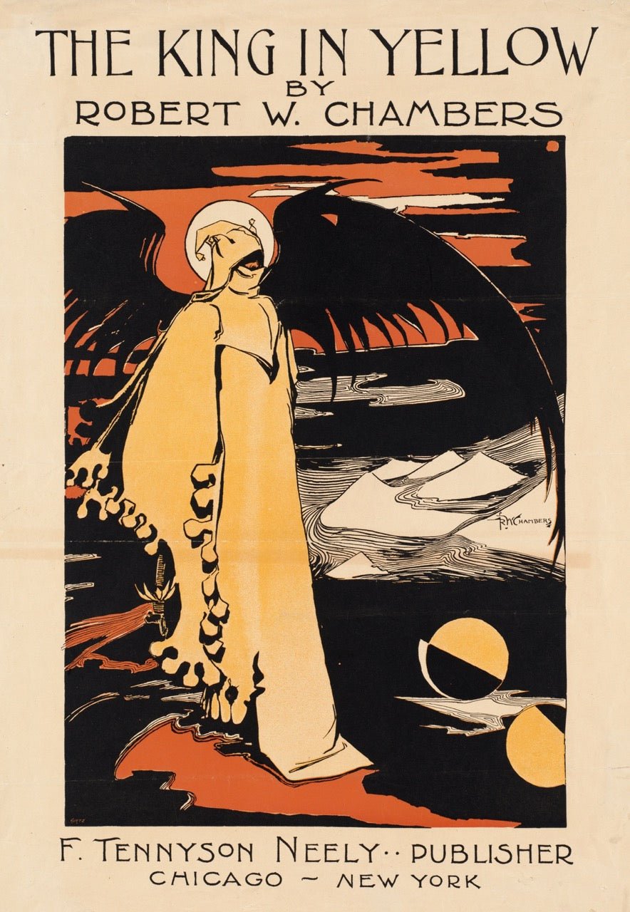The King in Yellow | Art Nouveau Gothic Horror Book Cover Print - 9ArtPrints