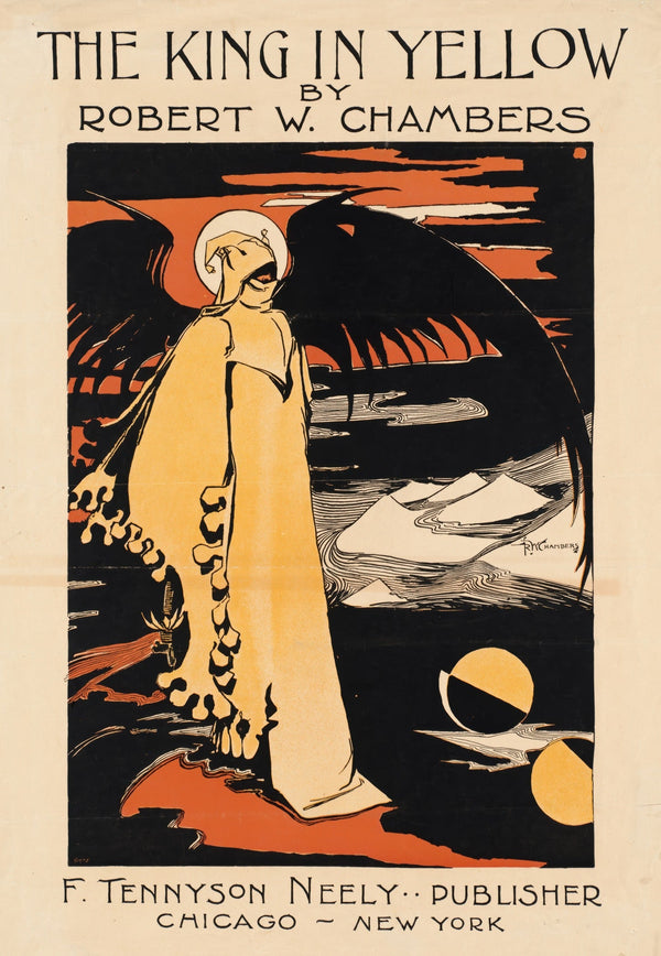 The King in Yellow | Art Nouveau Gothic Horror Book Cover Print