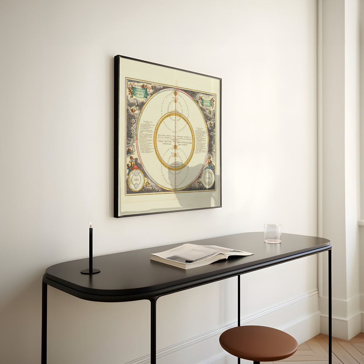 Andreas Cellarius — The Theory of Venus and Mercury (Plate 21) | Celestial Map Print