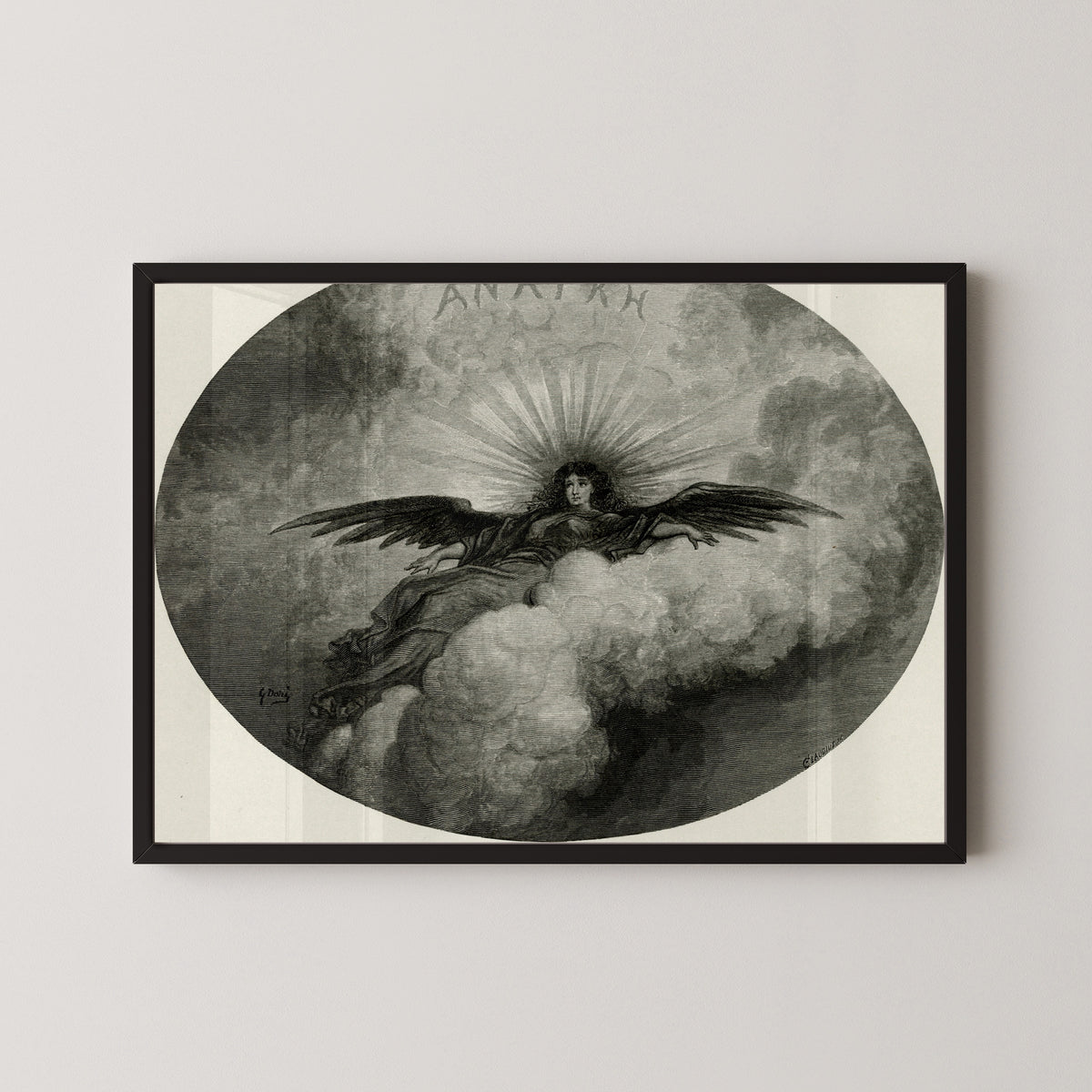 Gustave Doré — Anagke (title vignette) | Gothic Illustration Print