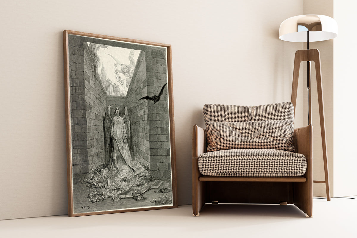 Gustave Doré — Sorrow for the lost Lenore | Gothic Illustration Print