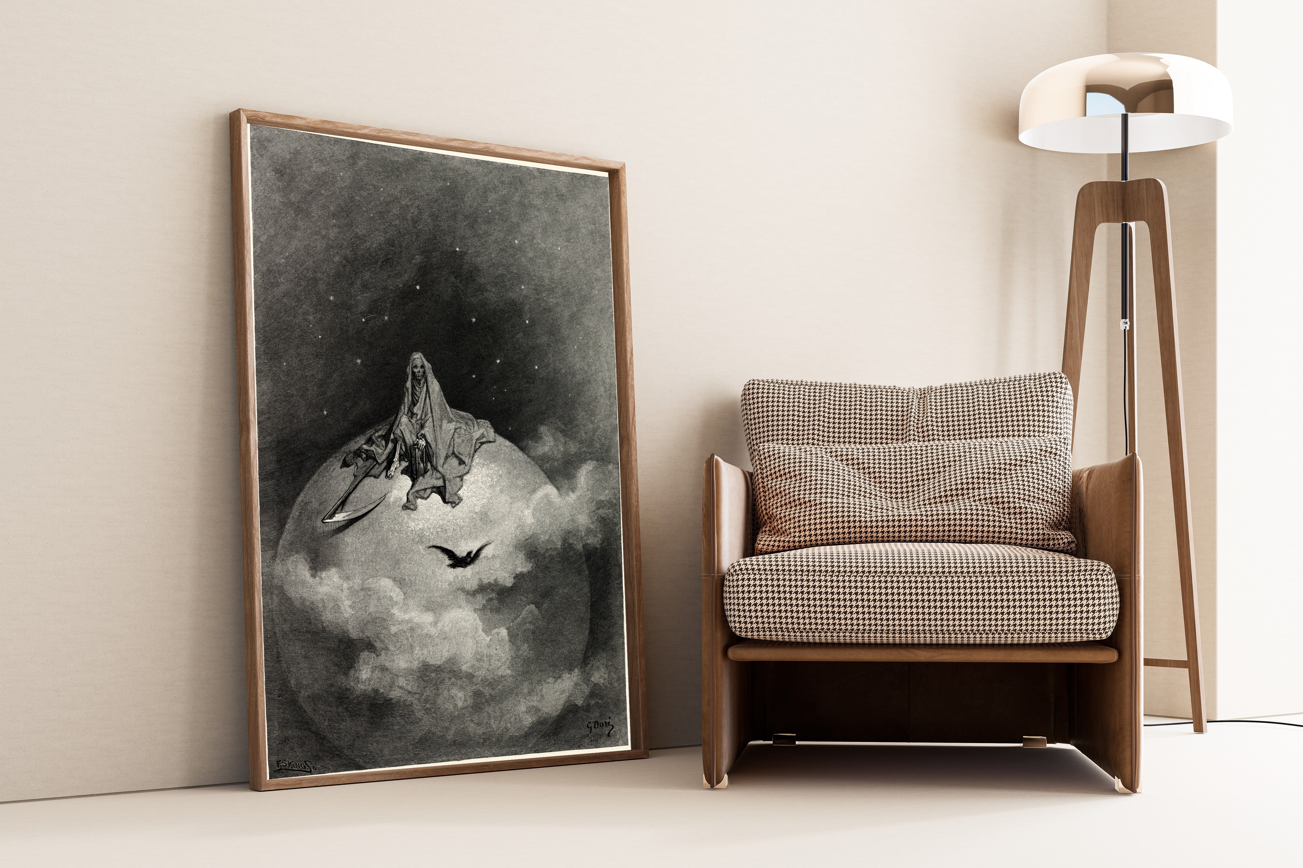 Gustave Doré — Dreaming dreams no mortal ever dared to dream before | Gothic Illustration Print