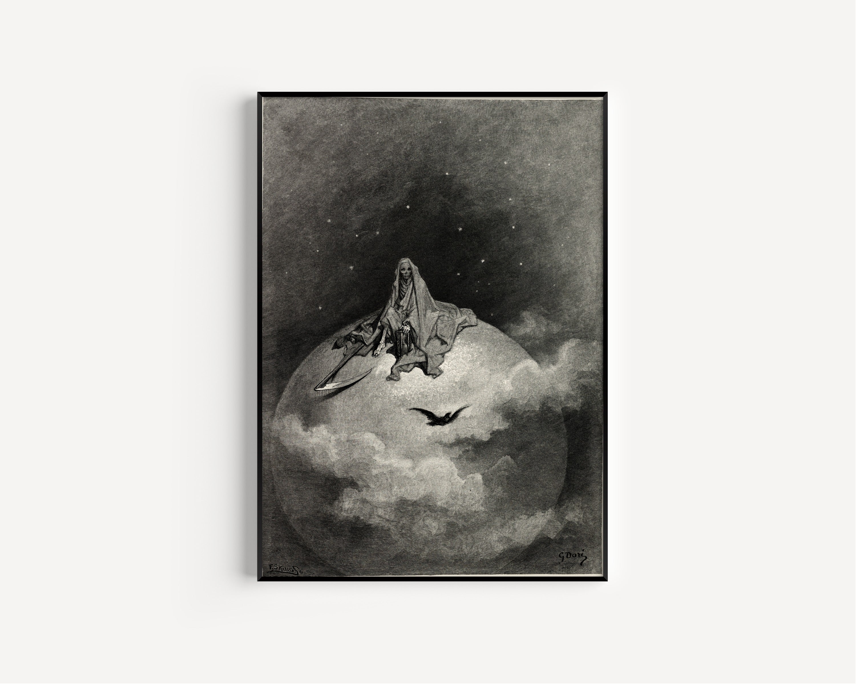 Gustave Doré — Dreaming dreams no mortal ever dared to dream before | Gothic Illustration Print
