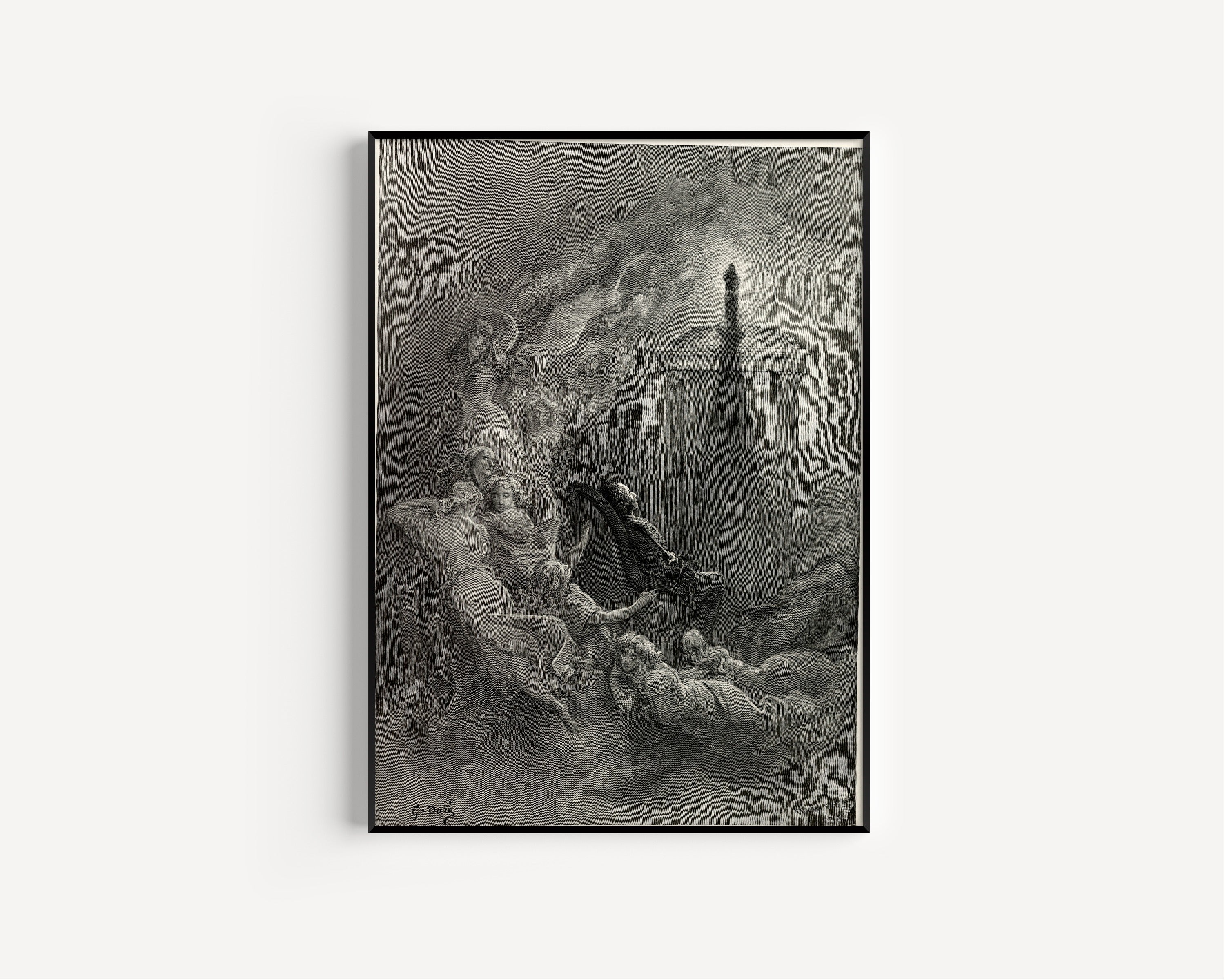 Gustave Doré — Other friends have flown before | Gothic Illustration Print