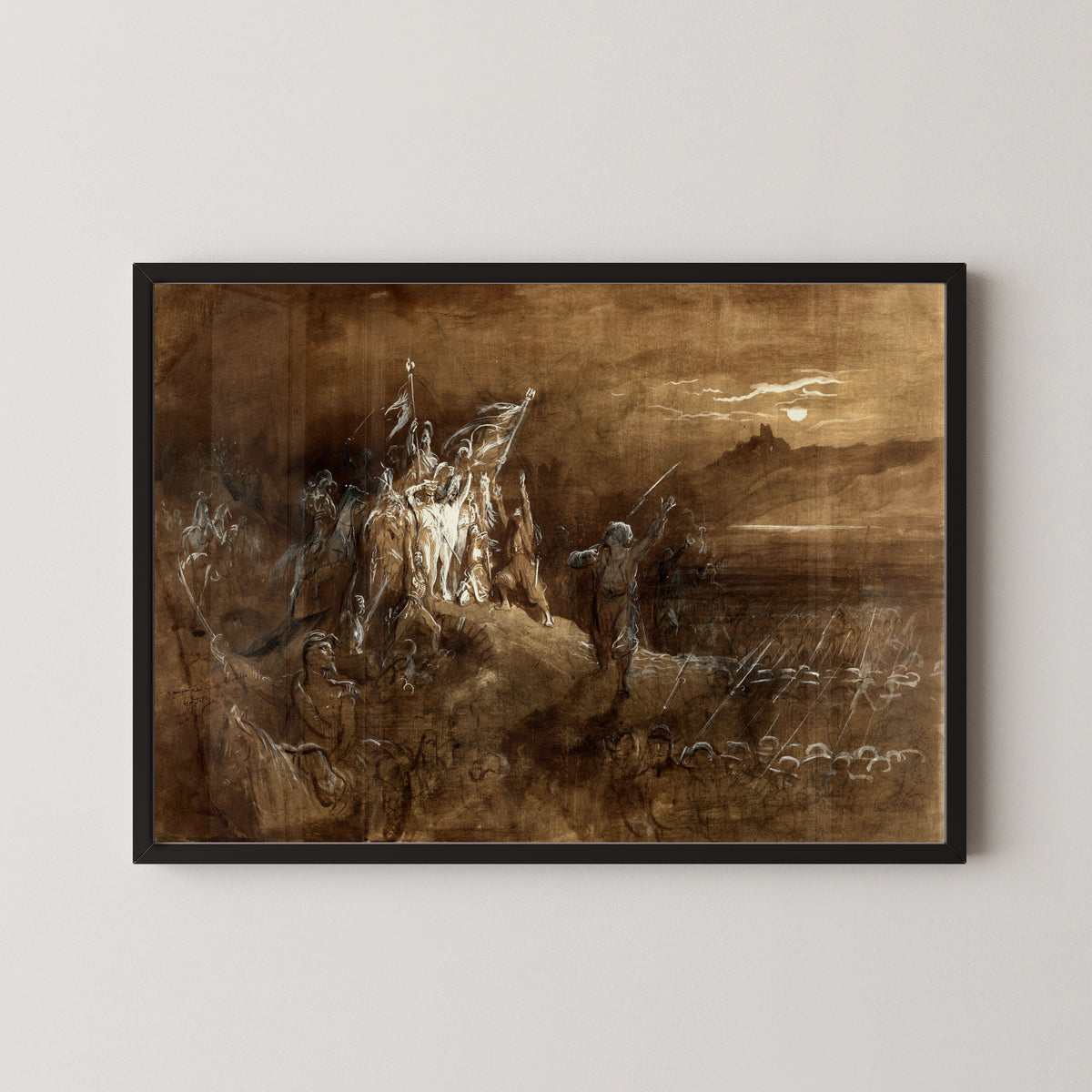 Gustave Doré — The Shades of French Soldiers Exhort the Army to Victory on the Rhine | Fine Art Print