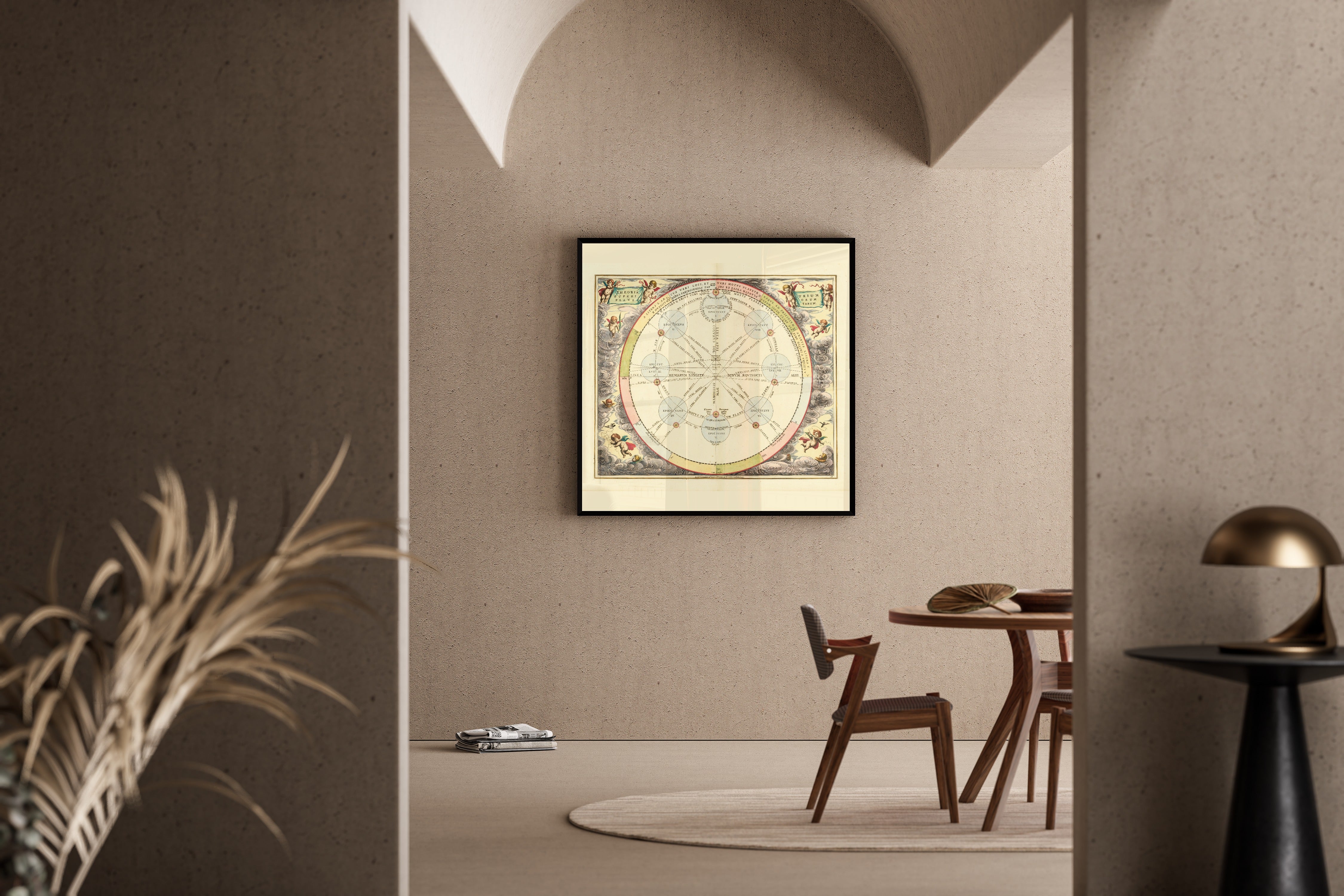 Andreas Cellarius — The Theory of the Three Superior Planets (Plate 20) | Celestial Map Print