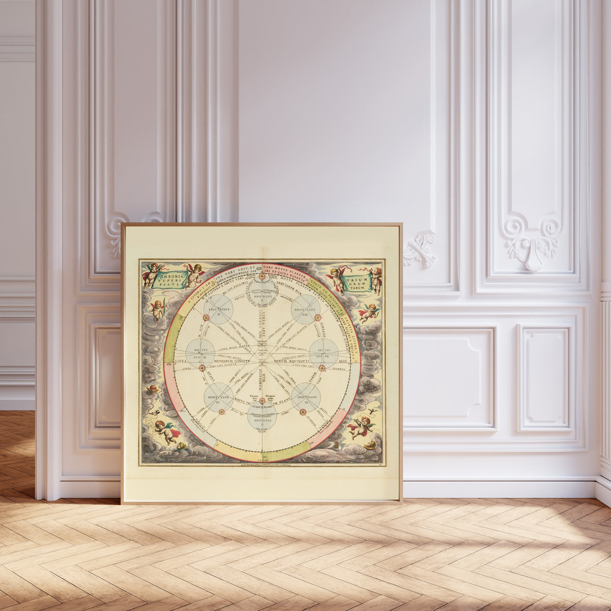 Andreas Cellarius — The Theory of the Three Superior Planets (Plate 20) | Celestial Map Print