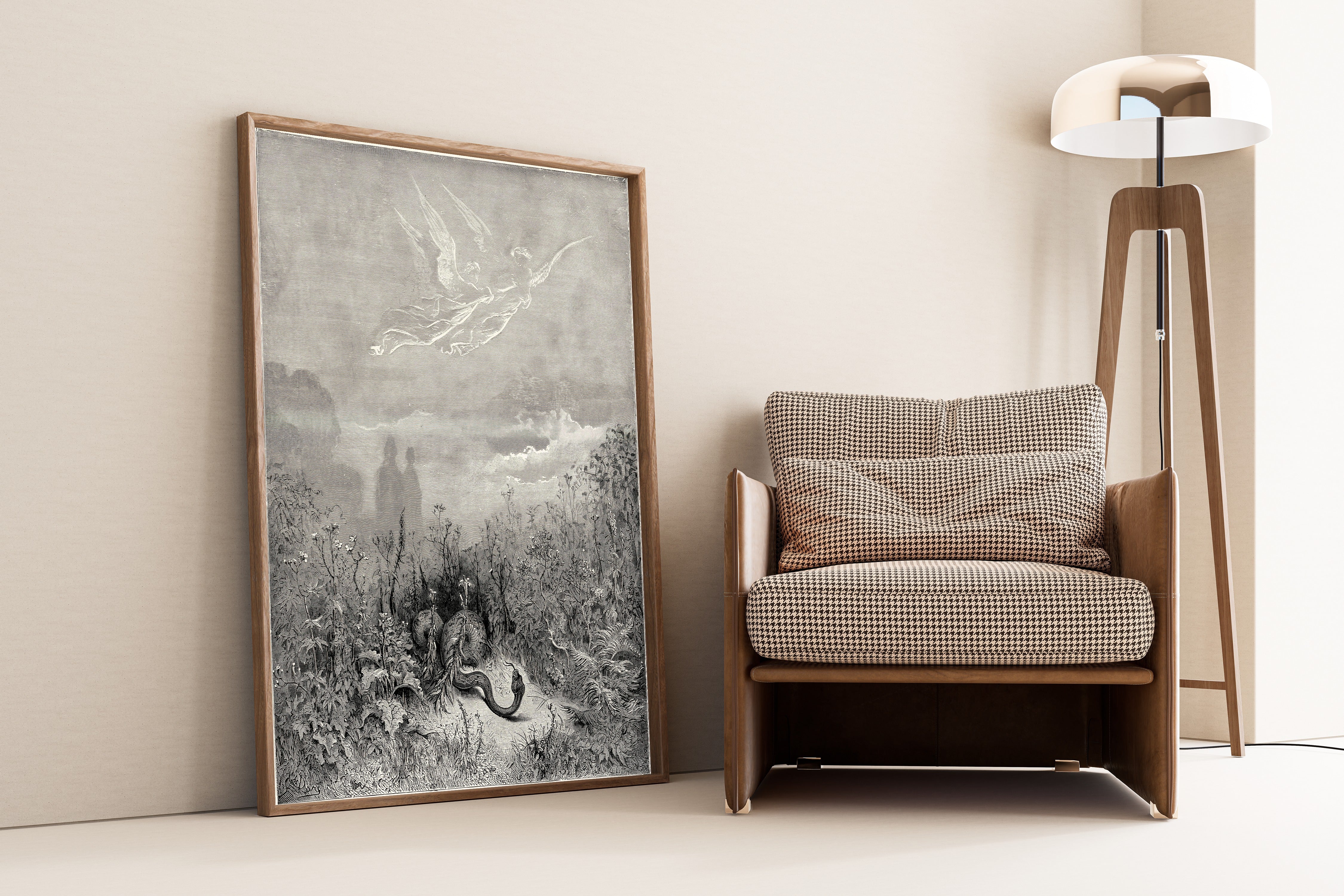 Gustave Doré — Purgatorio, Canto VIII: The Serpent Fled | Dante Illustration Print