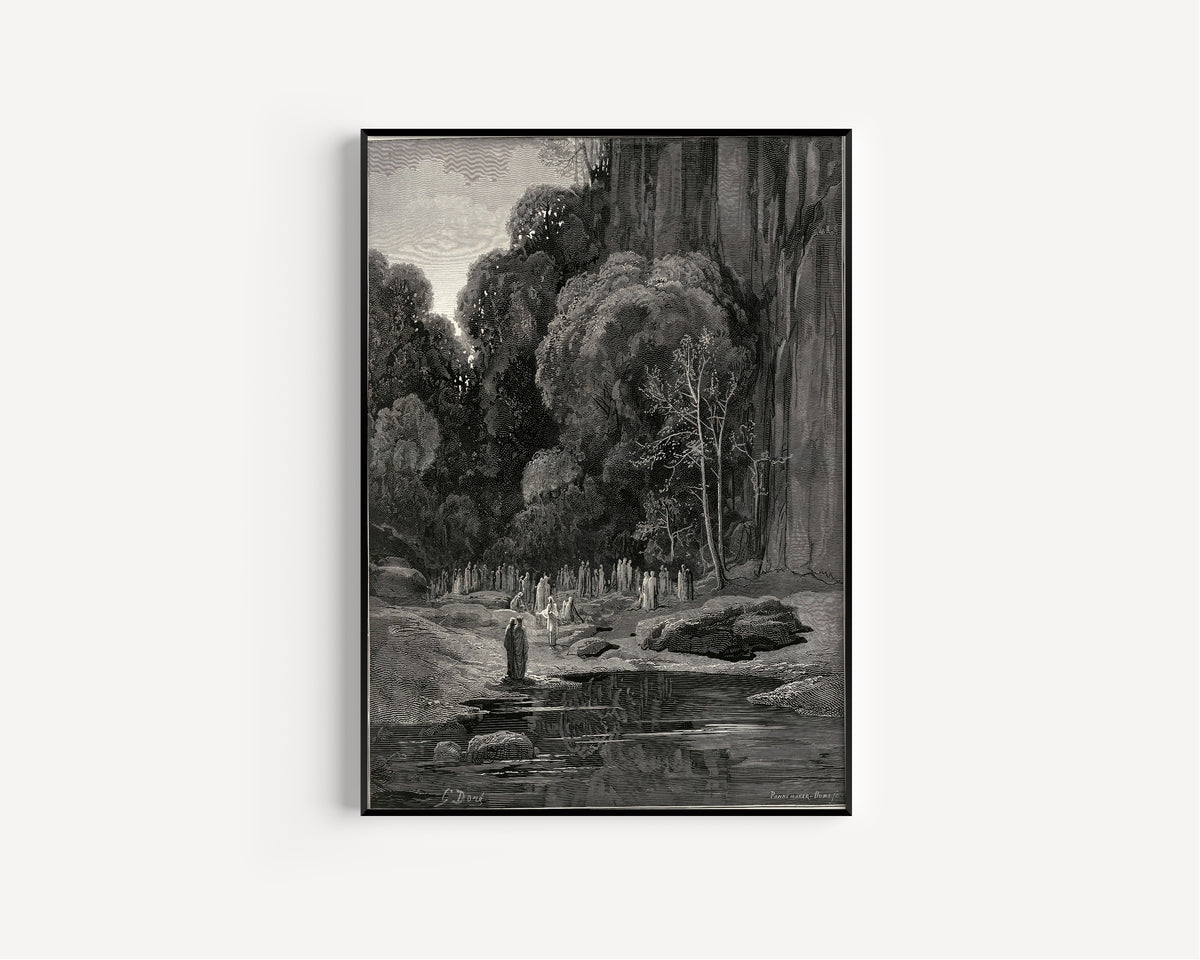 Gustave Doré — Purgatorio, Canto V: The Souls Who Throng Around Us | Dante Illustration Print