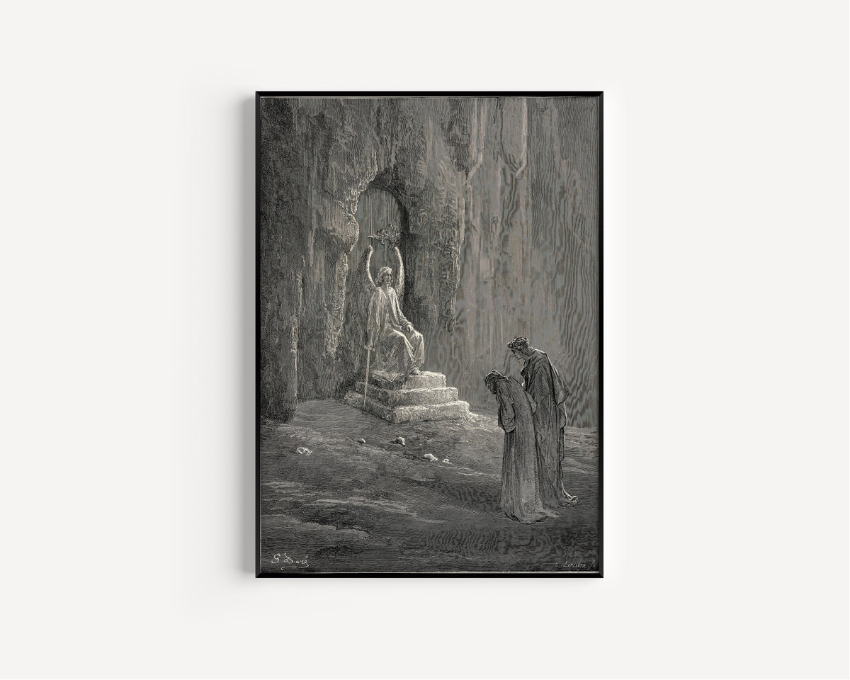 Gustave Doré — Purgatorio, Canto IX: The Angel at the Gate | Dante Illustration Print