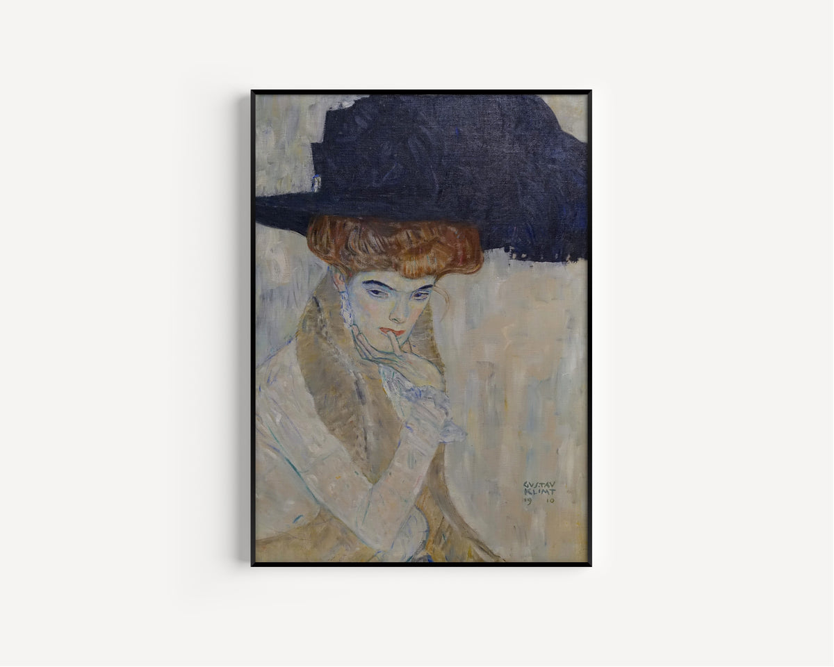 Gustav Klimt — The Black Feathered Hat | Fine Art Print