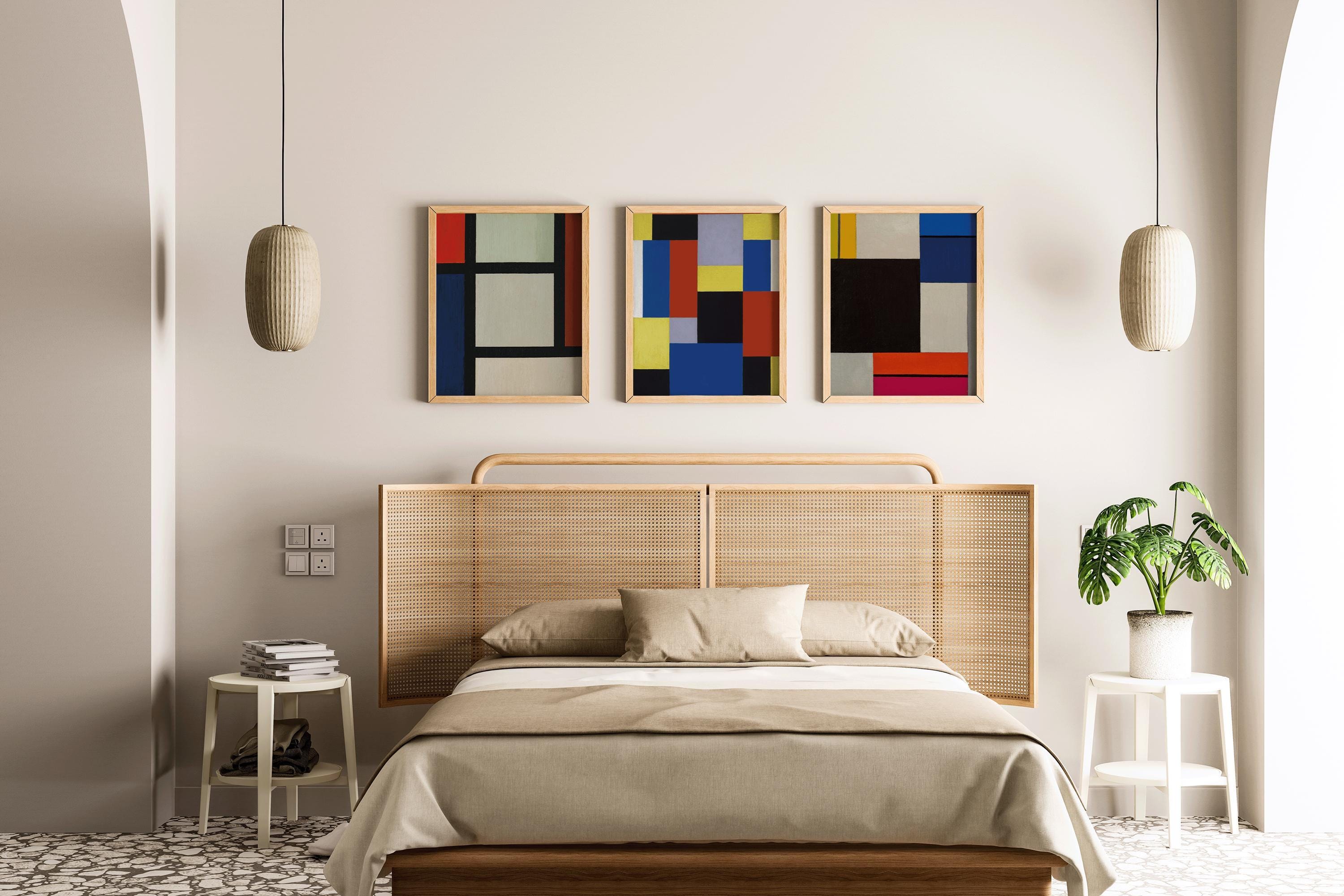 Theo van Doesburg - Colourblock Compositions || Vintage Dadaism Midcentury Modern Art (Available Frame or unframed) - 9ArtPrints