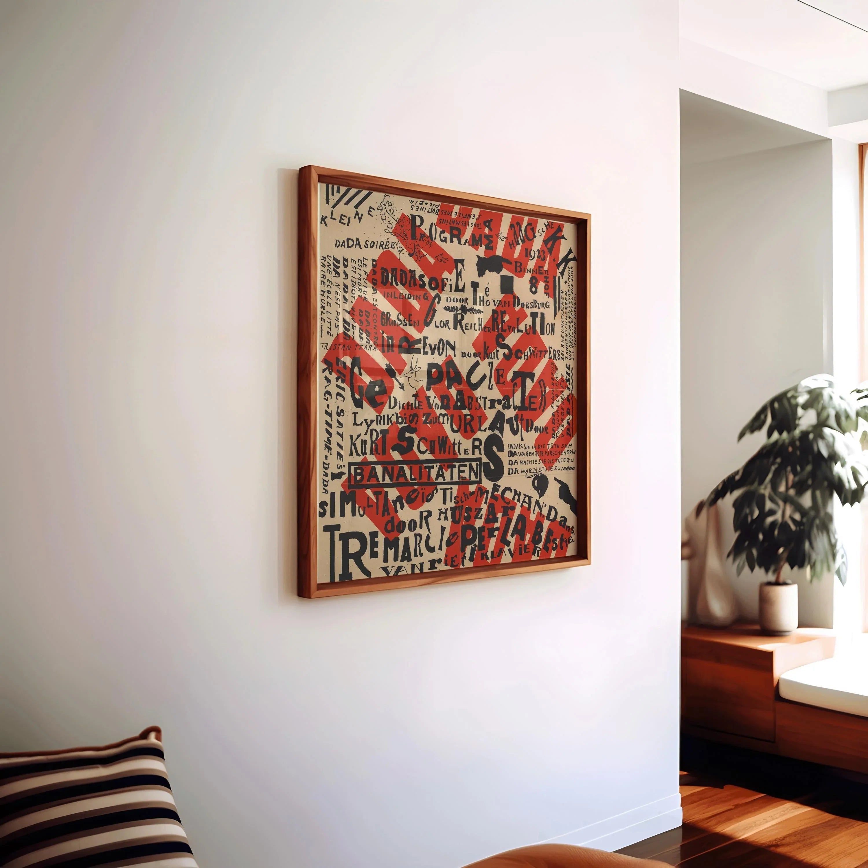 Theo Van Doesburg Dada Art Print: Mid - Century Modern Abstract Poster - 9ArtPrints