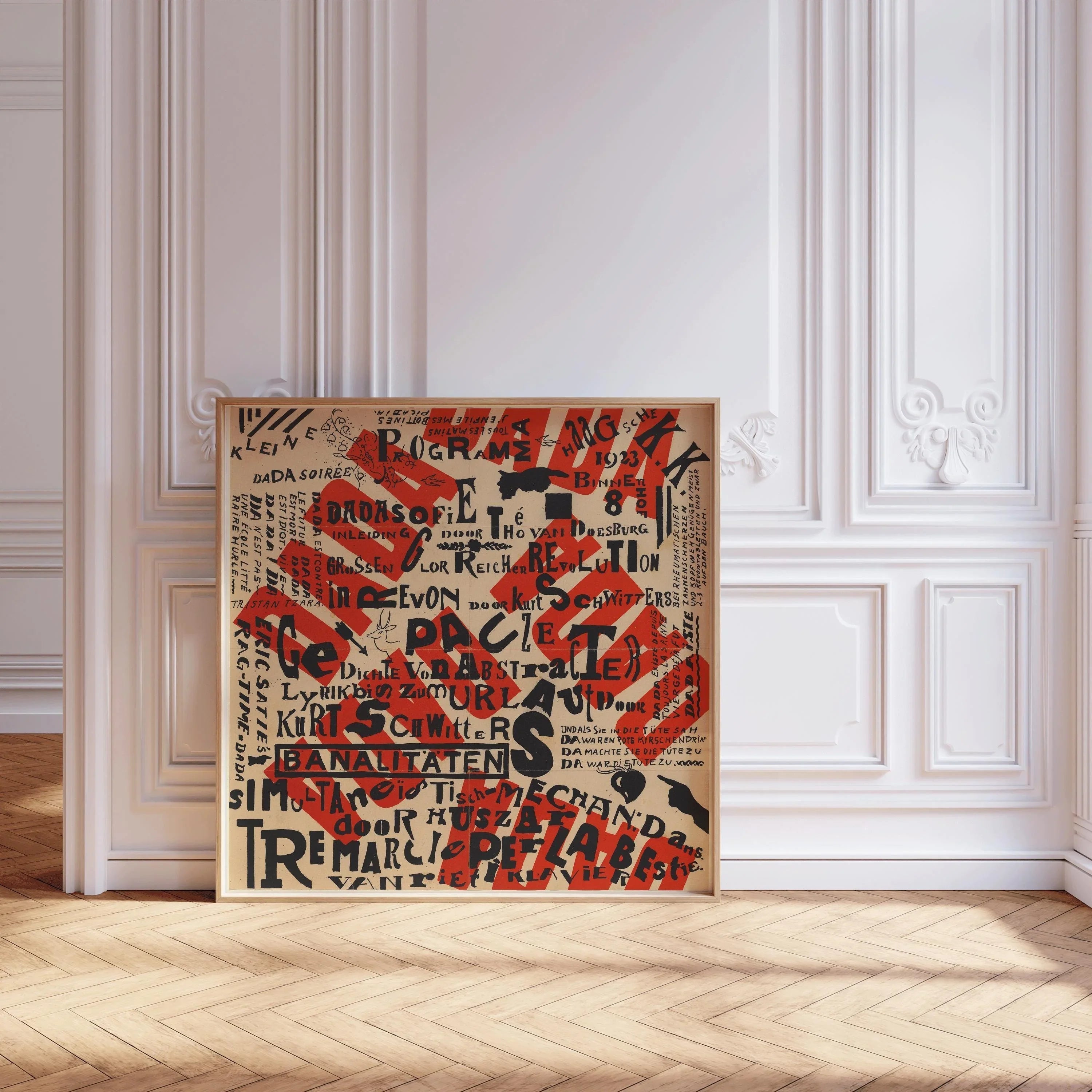 Theo Van Doesburg Dada Art Print: Mid - Century Modern Abstract Poster - 9ArtPrints