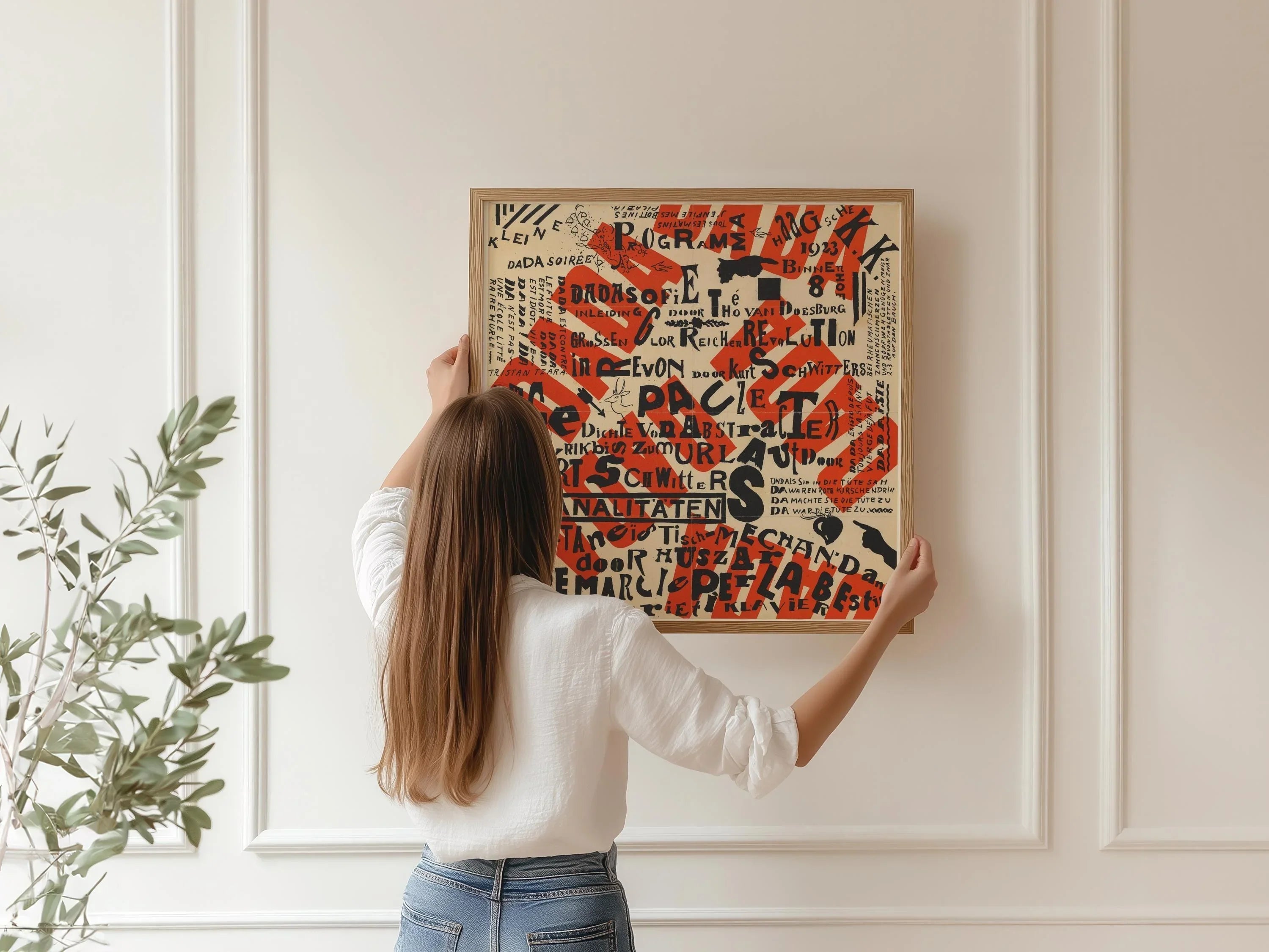 Theo Van Doesburg Dada Art Print: Mid - Century Modern Abstract Poster - 9ArtPrints