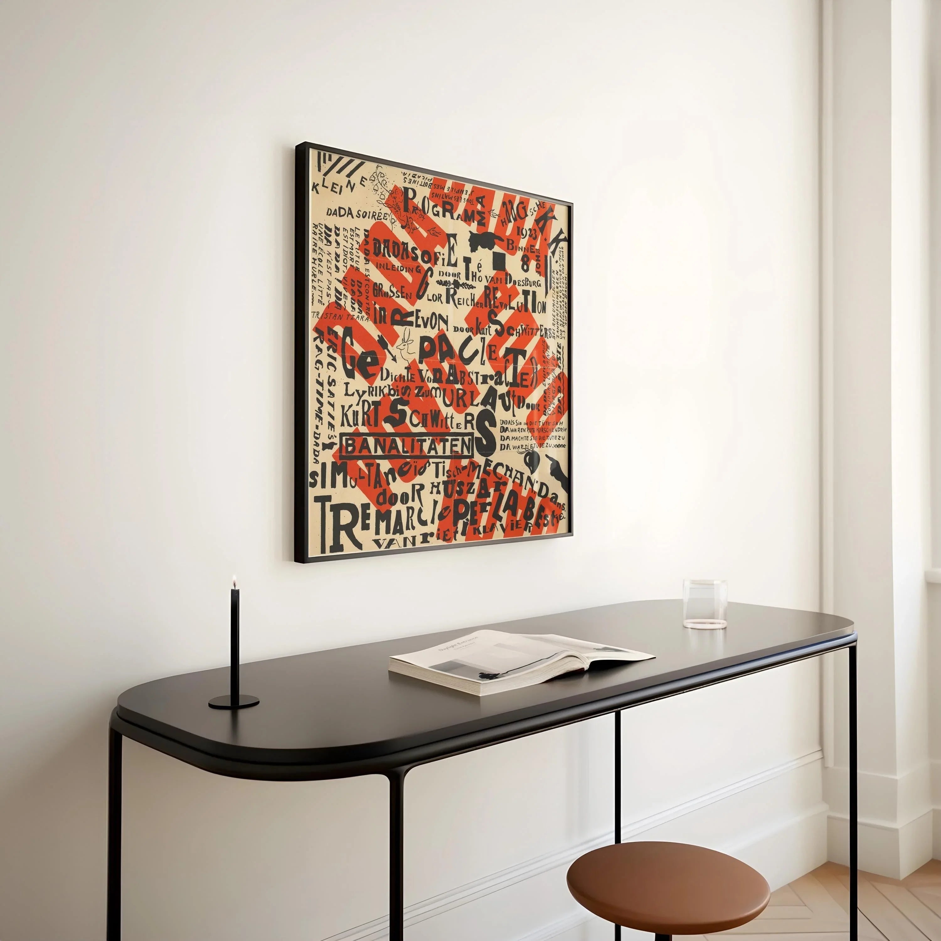 Theo Van Doesburg Dada Art Print: Mid - Century Modern Abstract Poster - 9ArtPrints