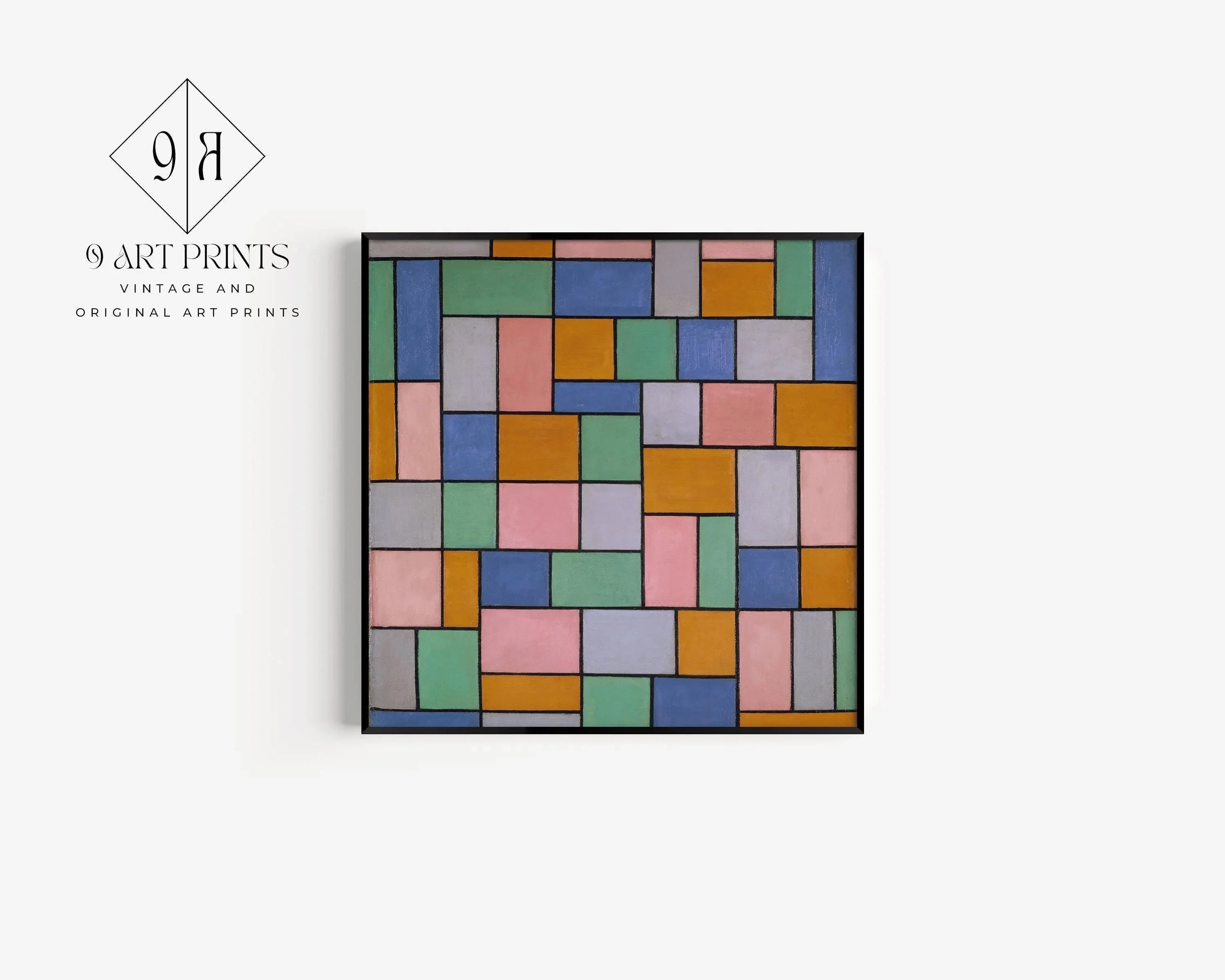 Theo van Doesburg Print: Composition in Dissonances, Bauhaus Art - 9ArtPrints