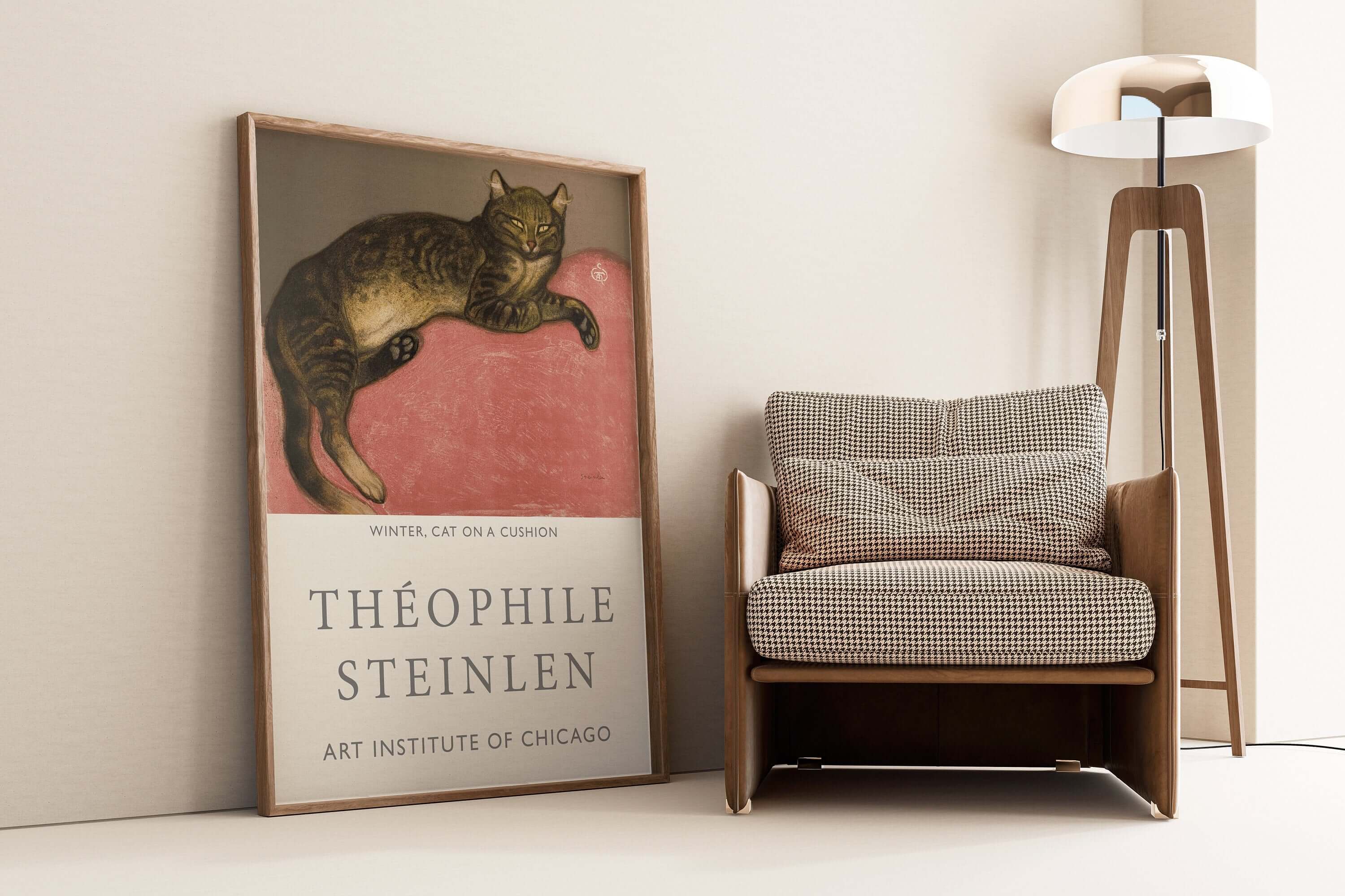 Theophile Steinlen - Cat On Cushion | Famous Art (available framed or unframed) - 9ArtPrints