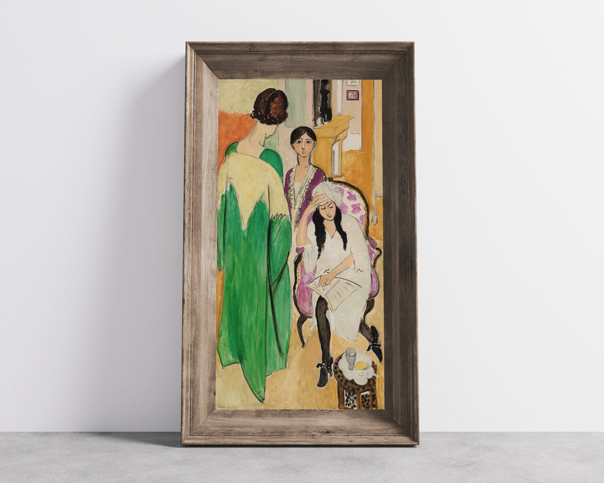 Henri Matisse — Three Sisters with an African Sculpture | Fine Art Print