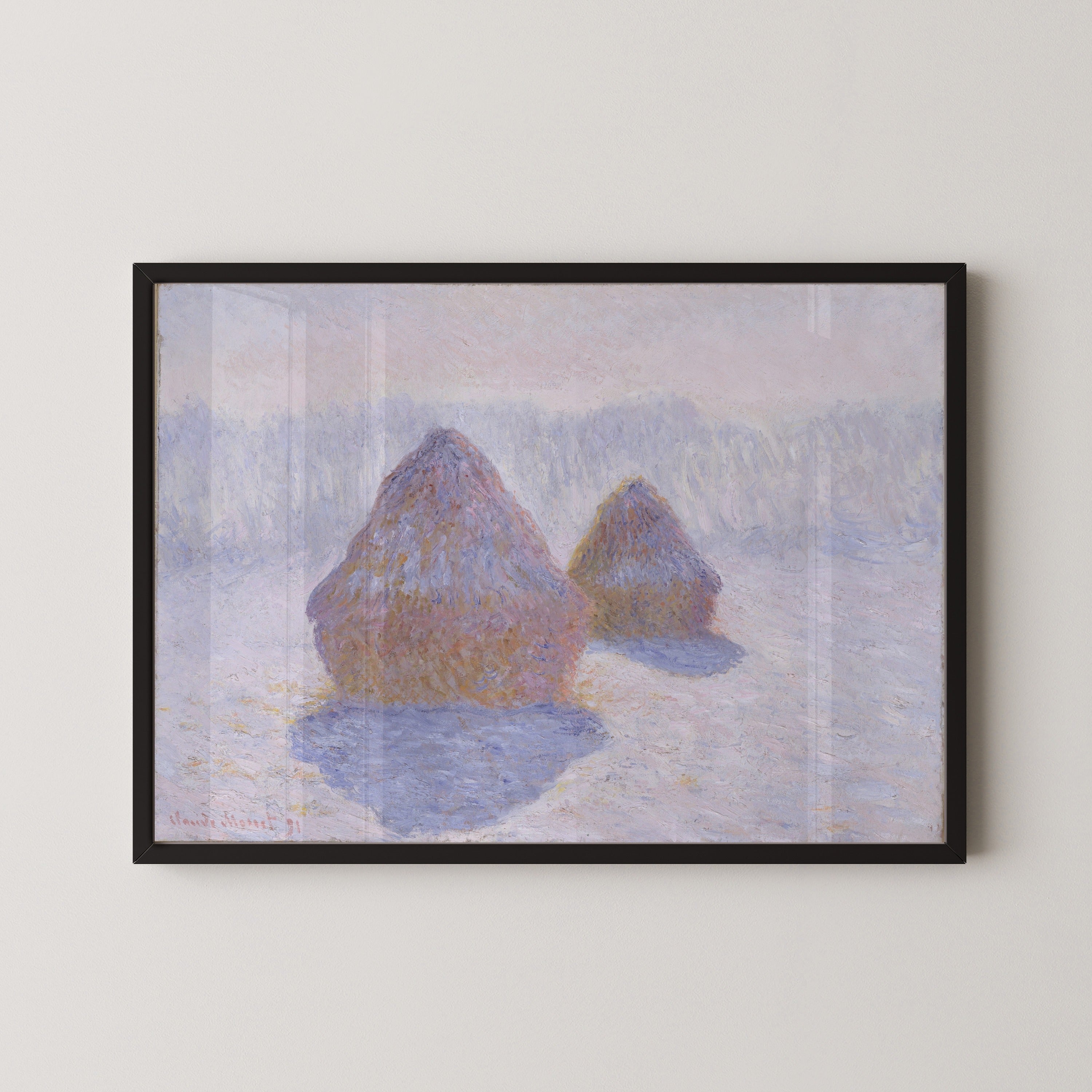 Claude Monet — Haystacks (Effect of Snow and Sun) | Fine Art Print
