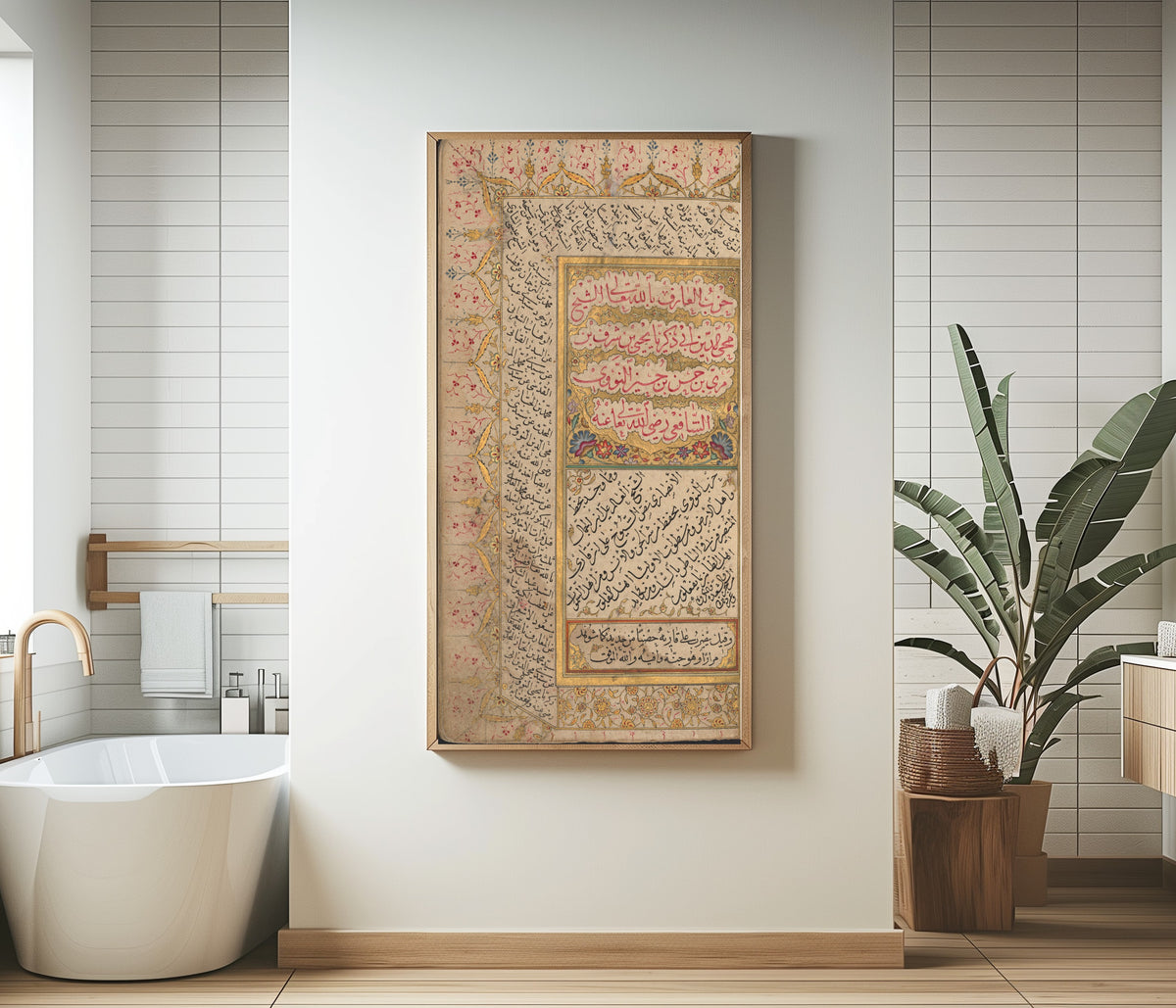 Islamic Calligraphy — Litany of al-Nawawi | Islamic Calligraphy Art Print