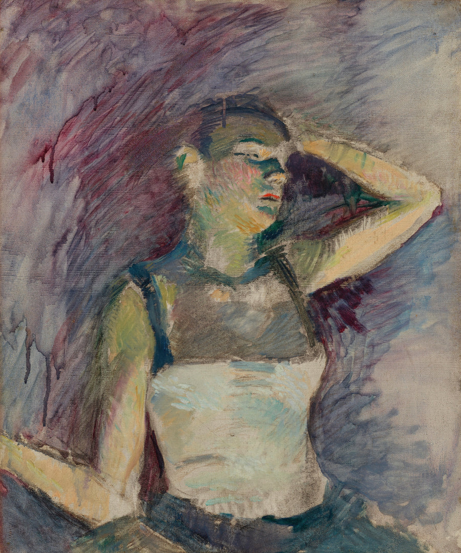 Henri de Toulouse-Lautrec — Étude de danseuse | Fine Art Print shown to scale on a wall above a sofa