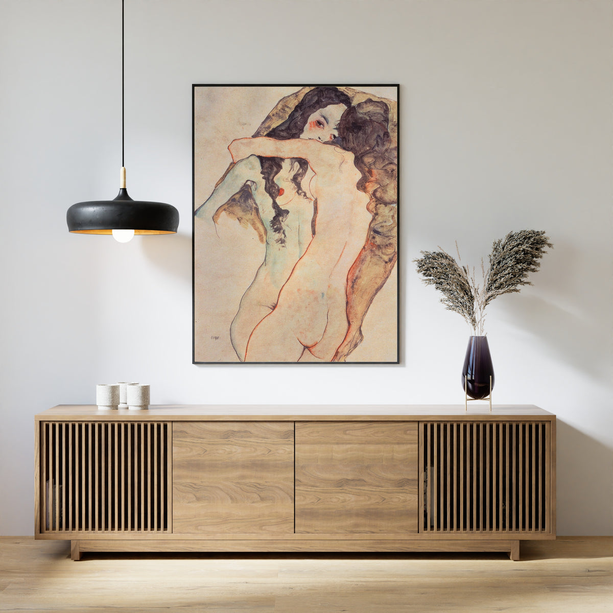 Egon Schiele — Two Embracing Women | Fine Art Print