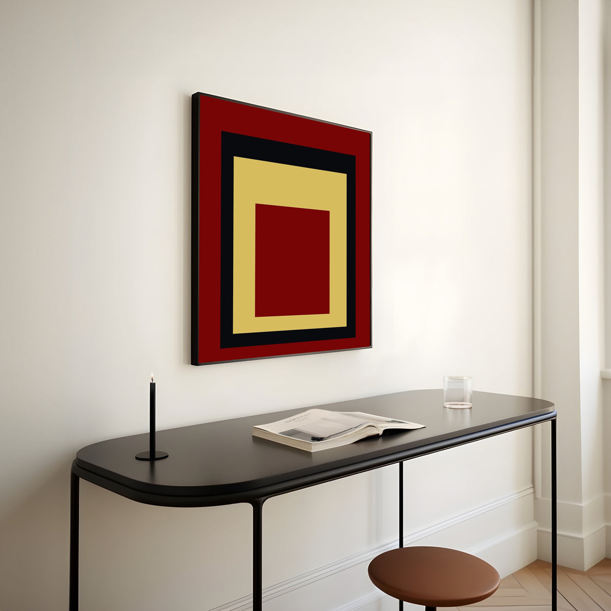 Uber Alles — Homage to the Square | Mid-Century Modern Art Print - 9ArtPrints