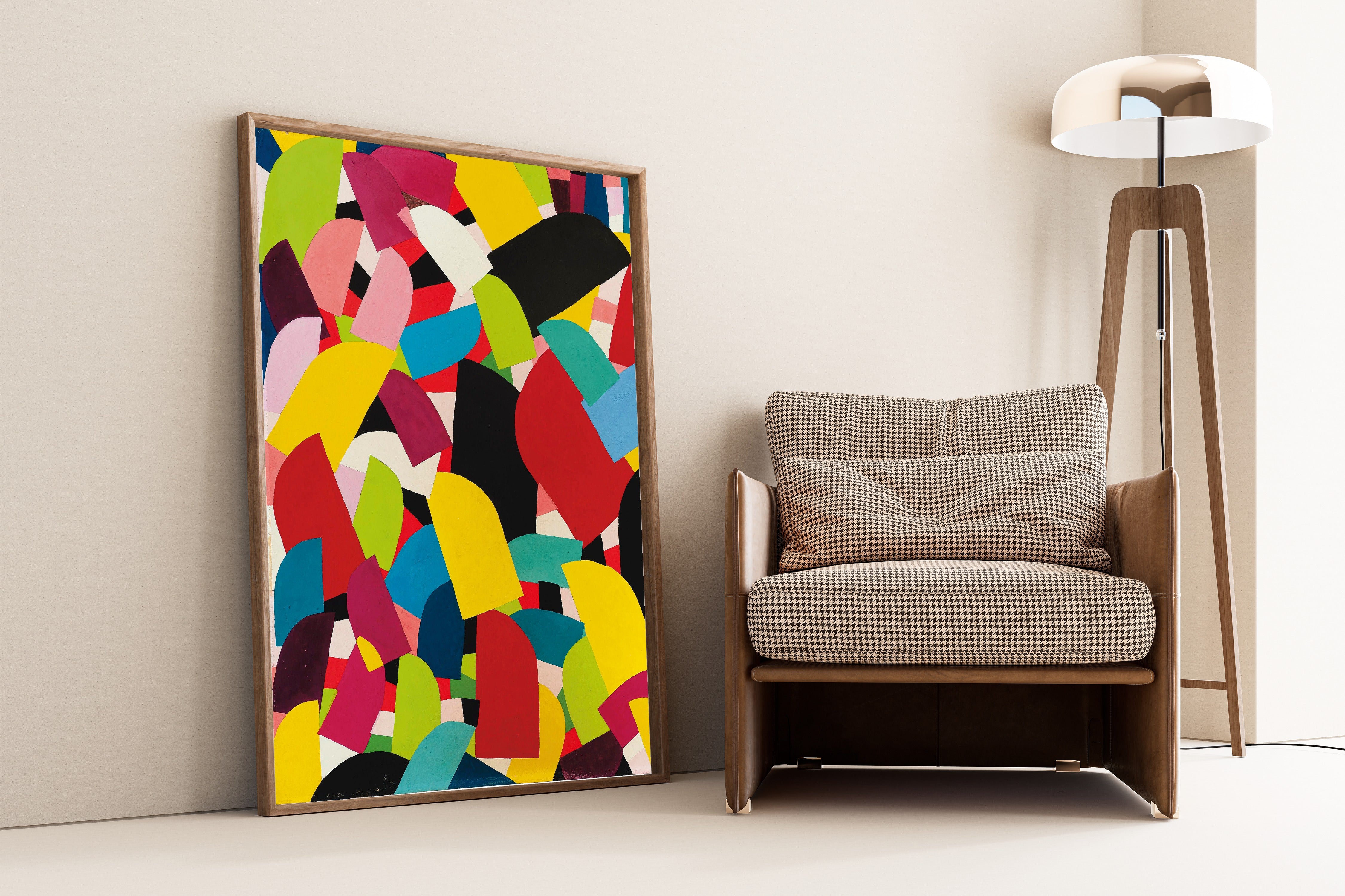 Otto Freundlich — Untitled (1936) | Colourful Abstract Mosaic Fine Art Print